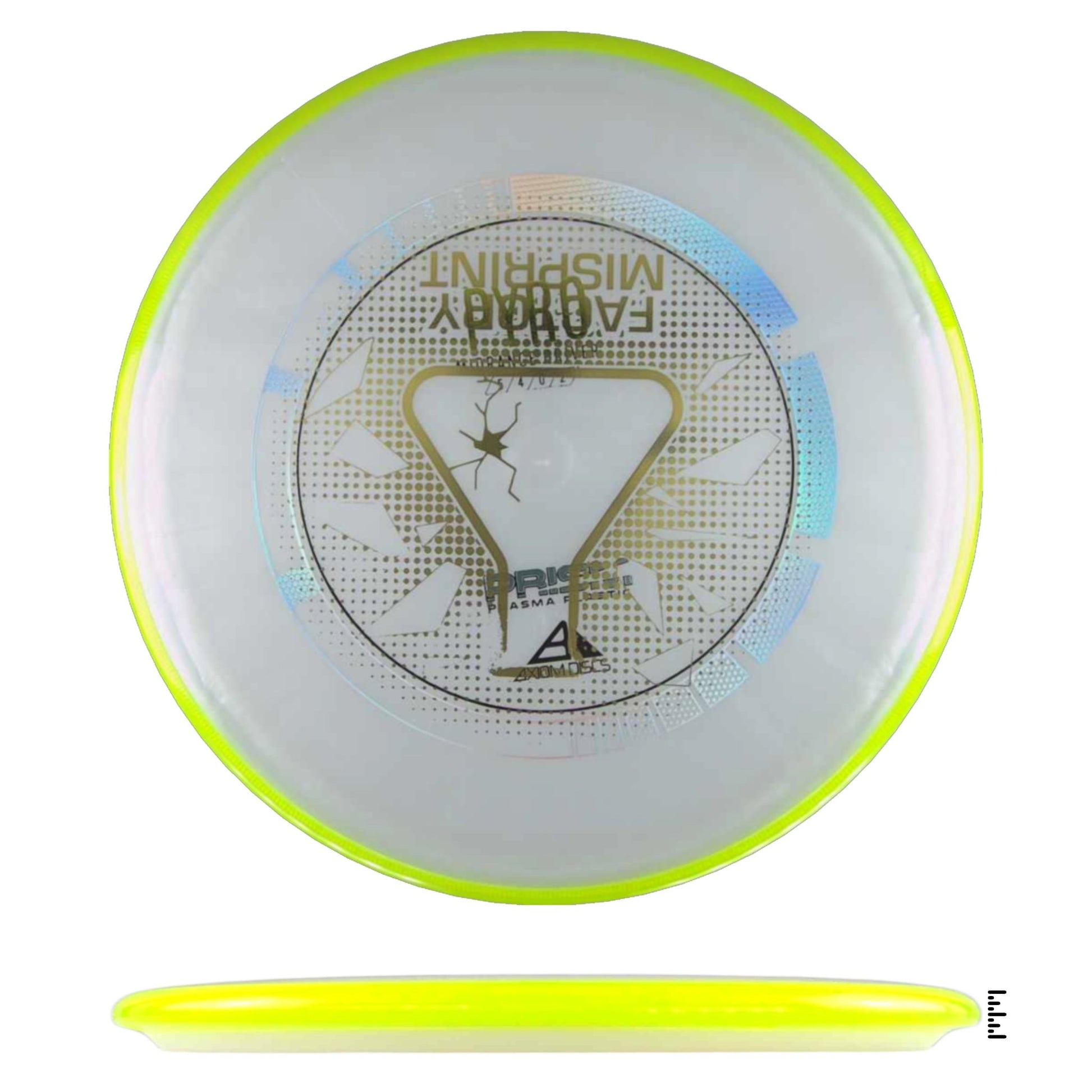 Axiom Discs Prism Plasma Pyro Factory Misprint - White / Lime - Powergrip USA