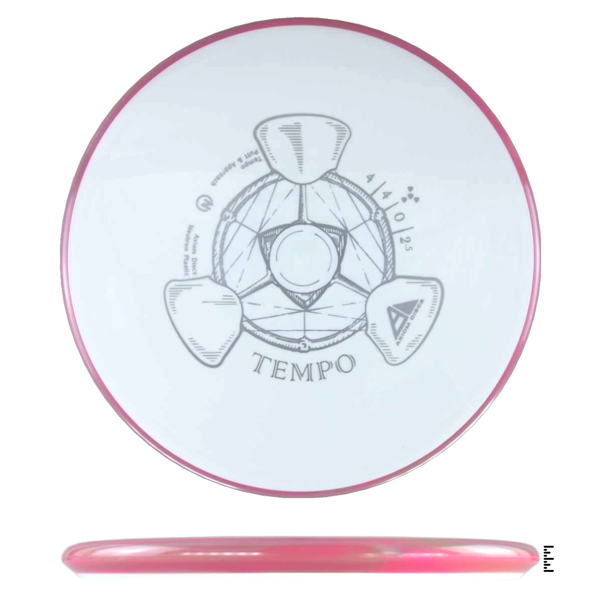 Axiom Discs Neutron Tempo - White / Rose - Powergrip USA