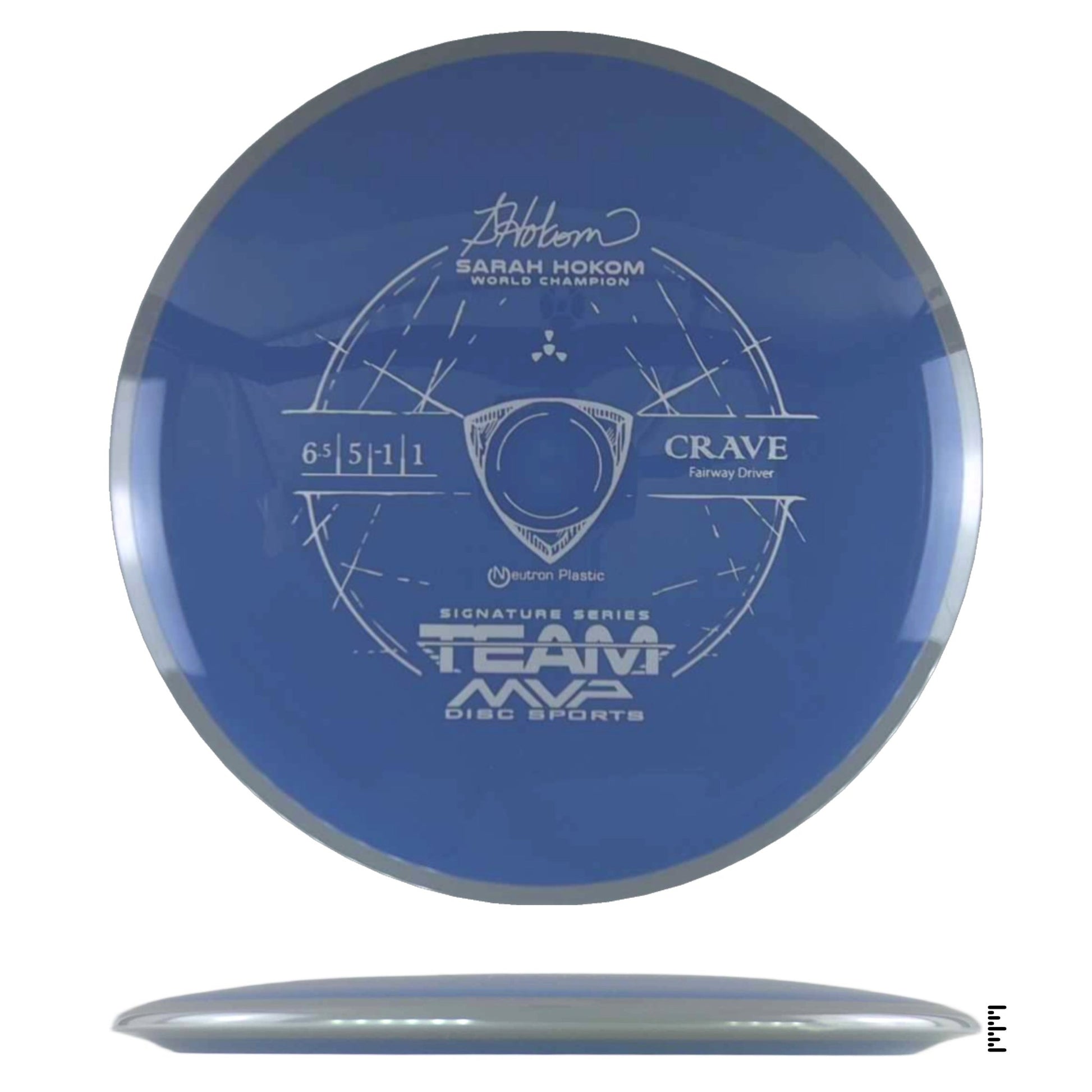 Axiom Discs Neutron Crave Sarah Hokom Signature Edition - Blue / Gray - Powergrip USA