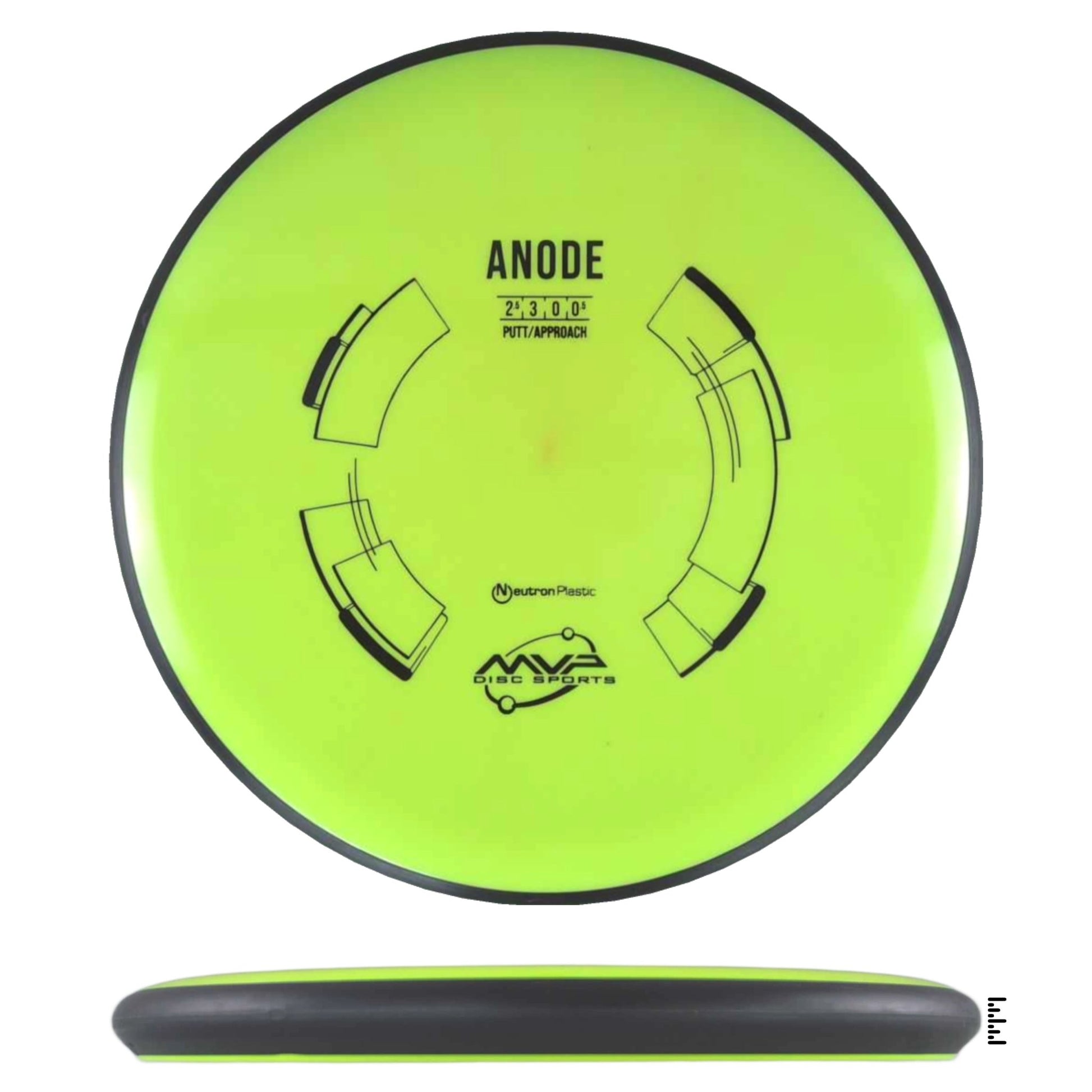 MVP Disc Sports Neutron Anode - Fluorescent Yellow - Powergrip USA