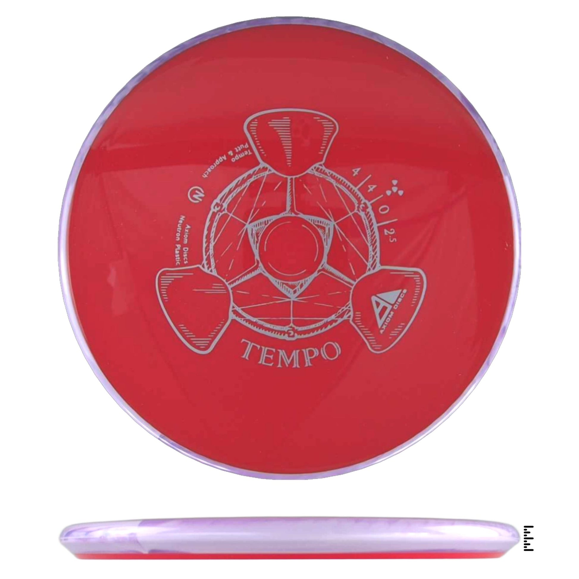 Axiom Discs Neutron Tempo - Red / Plum - Powergrip USA