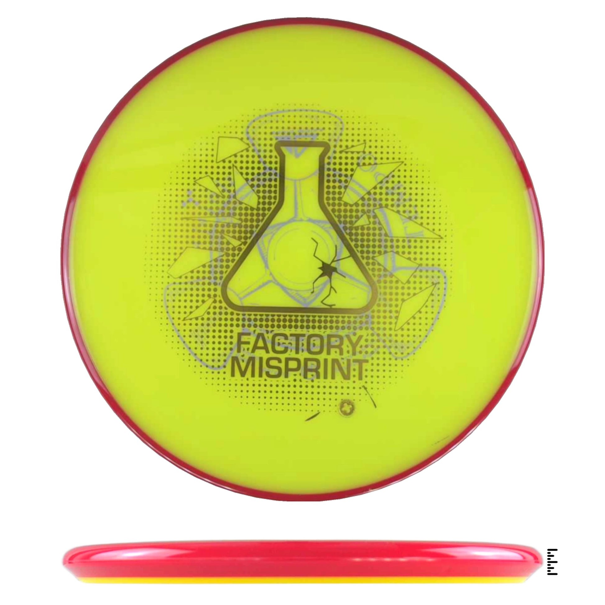 Axiom Discs Neutron Tempo Factory Misprint - Yellow / Red - Powergrip USA