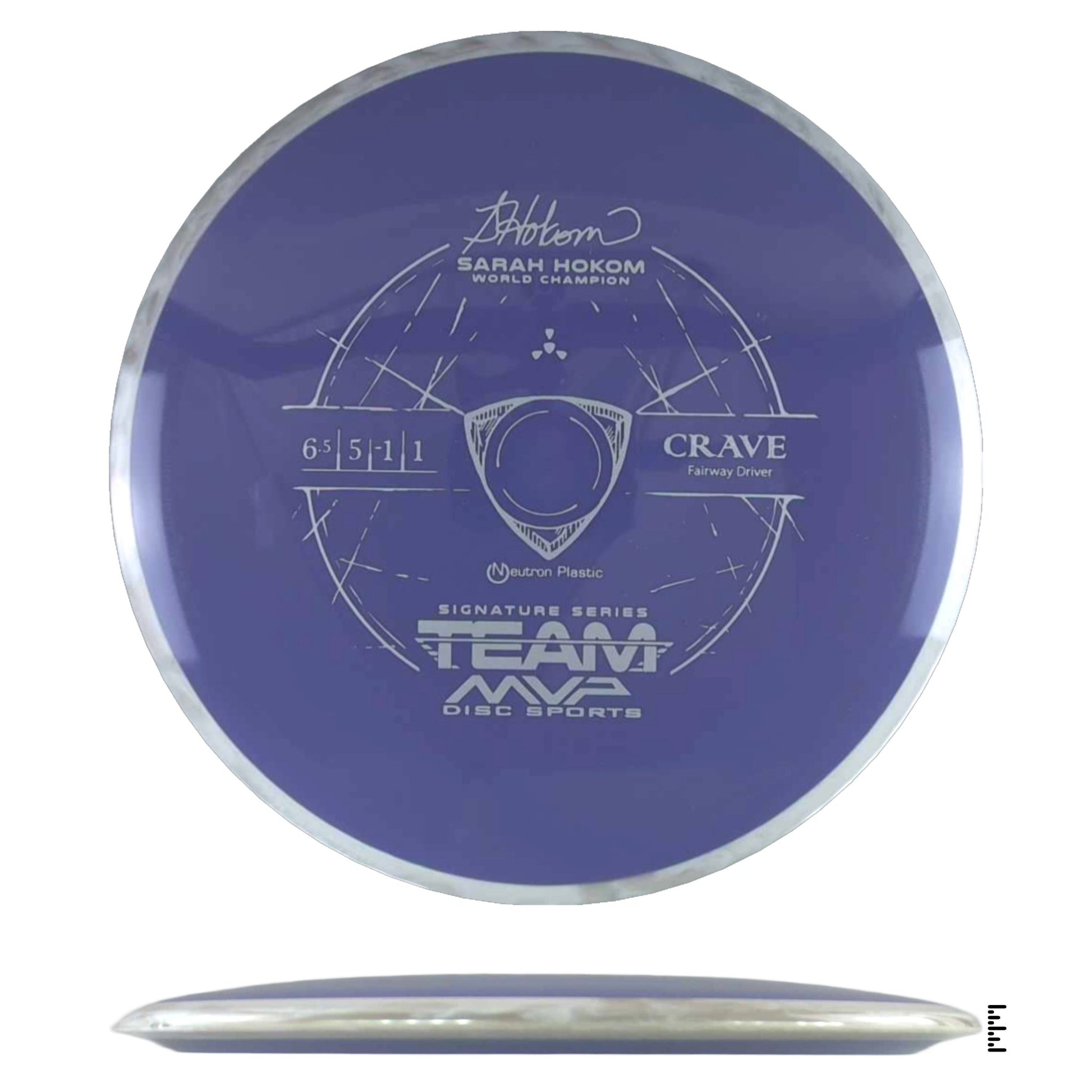 Axiom Discs Neutron Crave Sarah Hokom Signature Edition - Violet / Gray - Powergrip USA