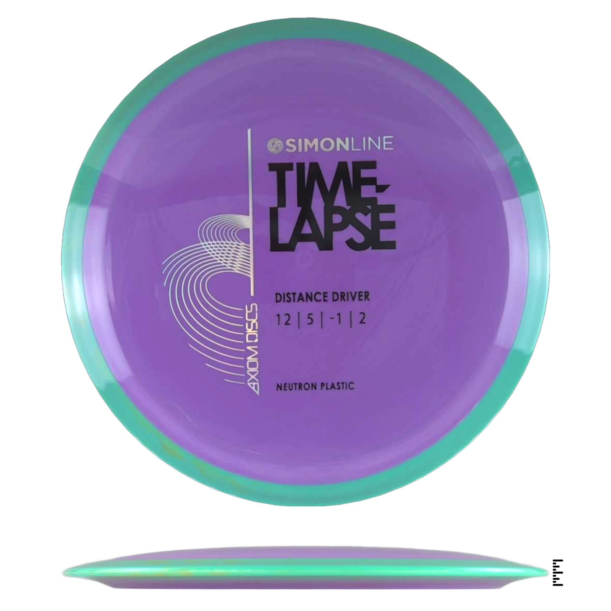 Axiom Discs Simon Line Neutron Time - Lapse - Plum / Turquoise - Powergrip USA