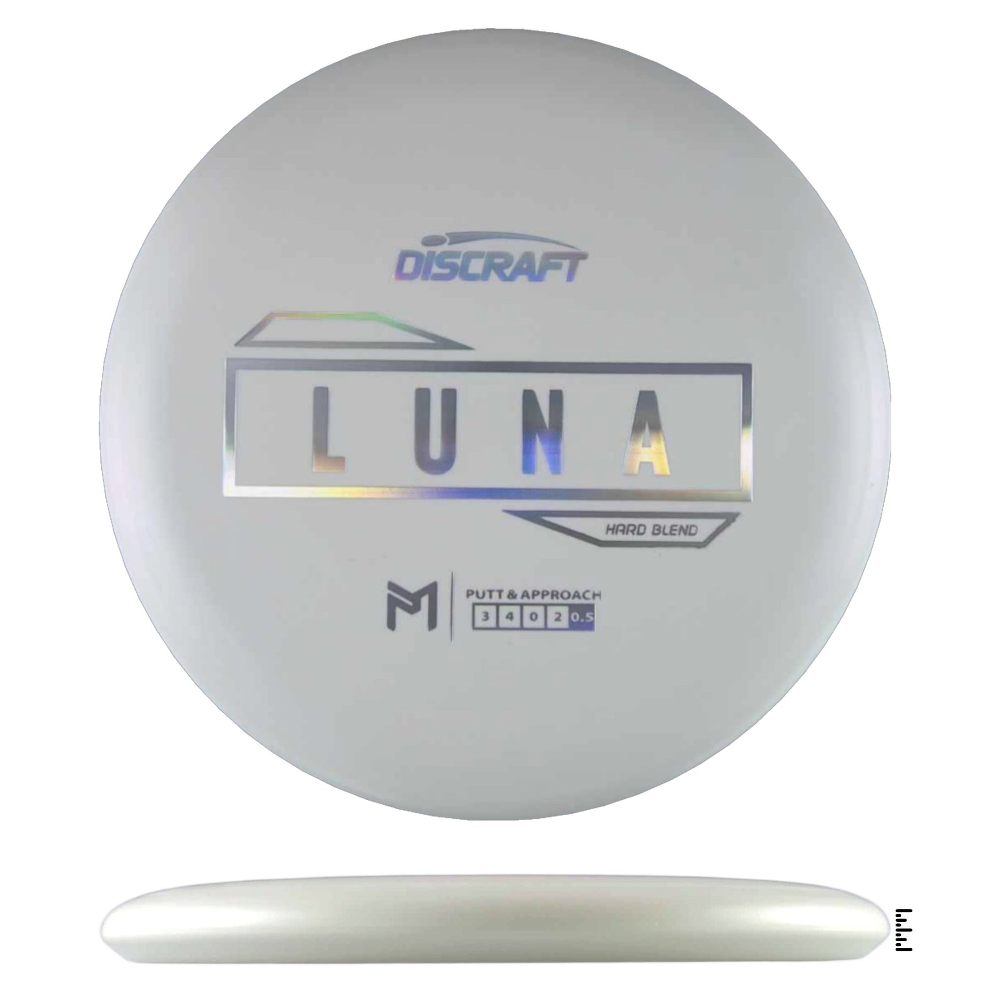 Discraft Putter Line Hard Luna - White - Powergrip USA