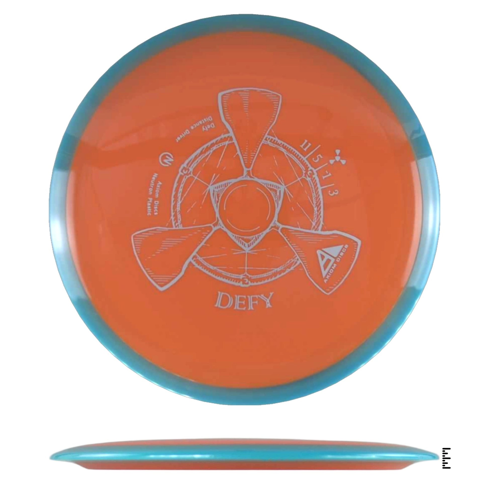 Axiom Discs Neutron Defy - Orange / Turquoise - Powergrip USA