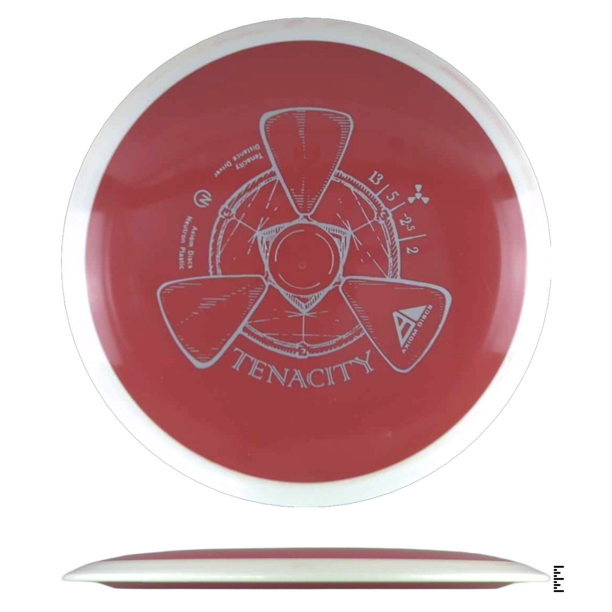 Axiom Discs Neutron Tantrum - Dark Red / White - Powergrip USA