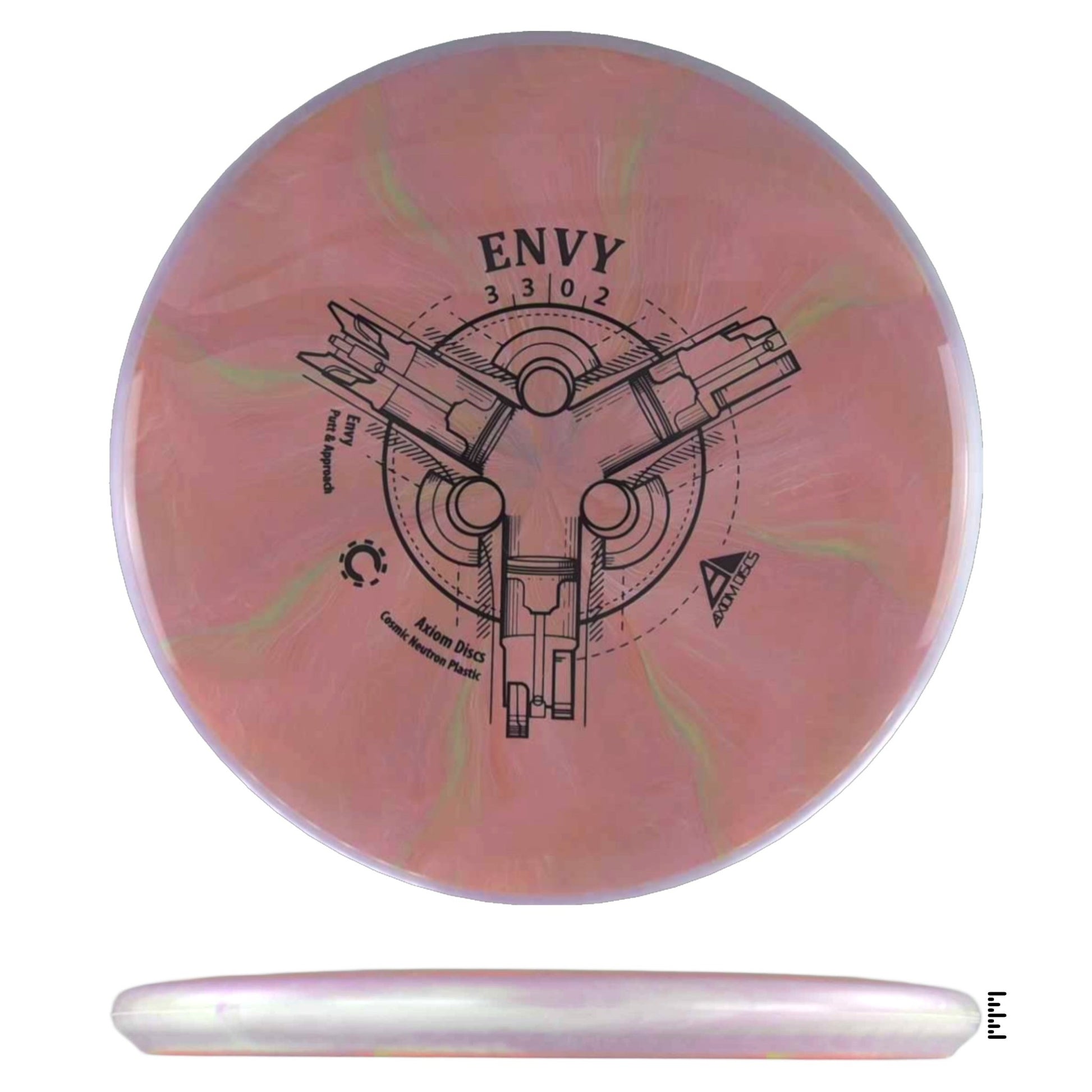 Axiom Discs Cosmic Neutron Envy - Peach / Plum - Powergrip USA