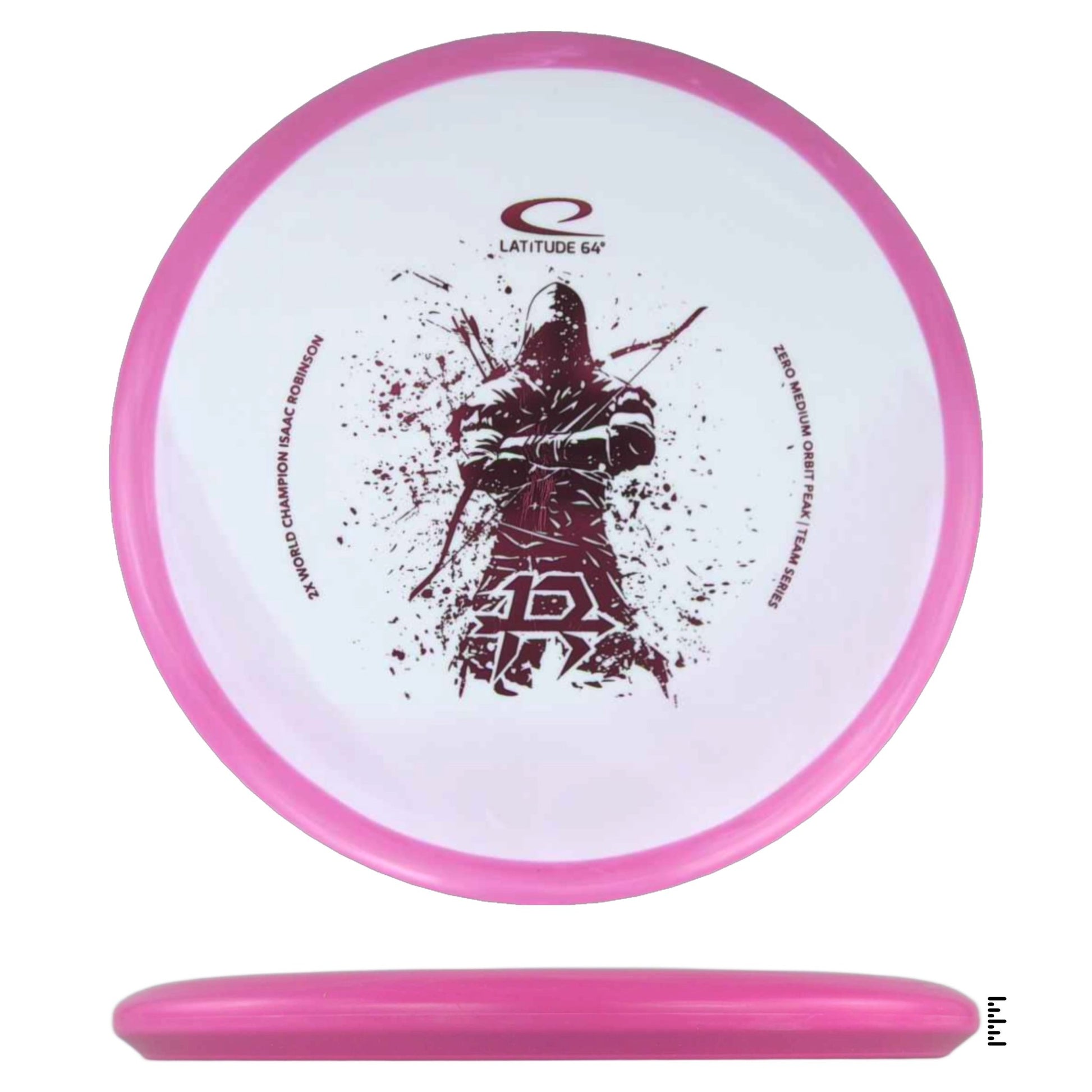Zero Medium Orbit Peak - Isaac Robinson Team Series 2025 - White / Pink - Powergrip USA