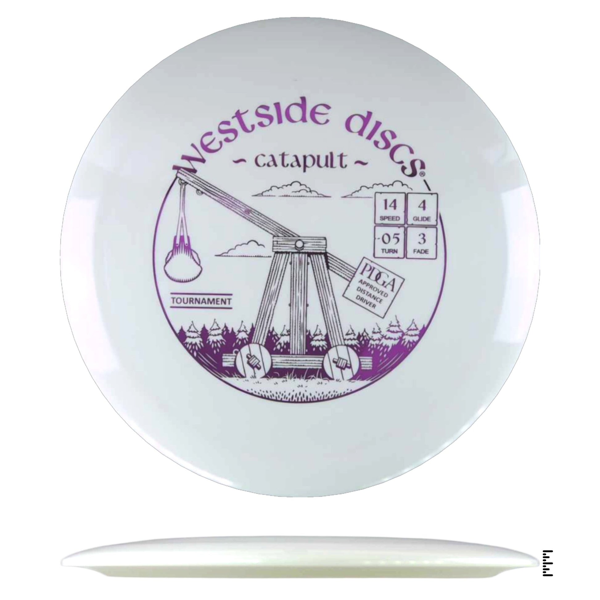 Westside Discs Tournament Catapult - White - Powergrip USA