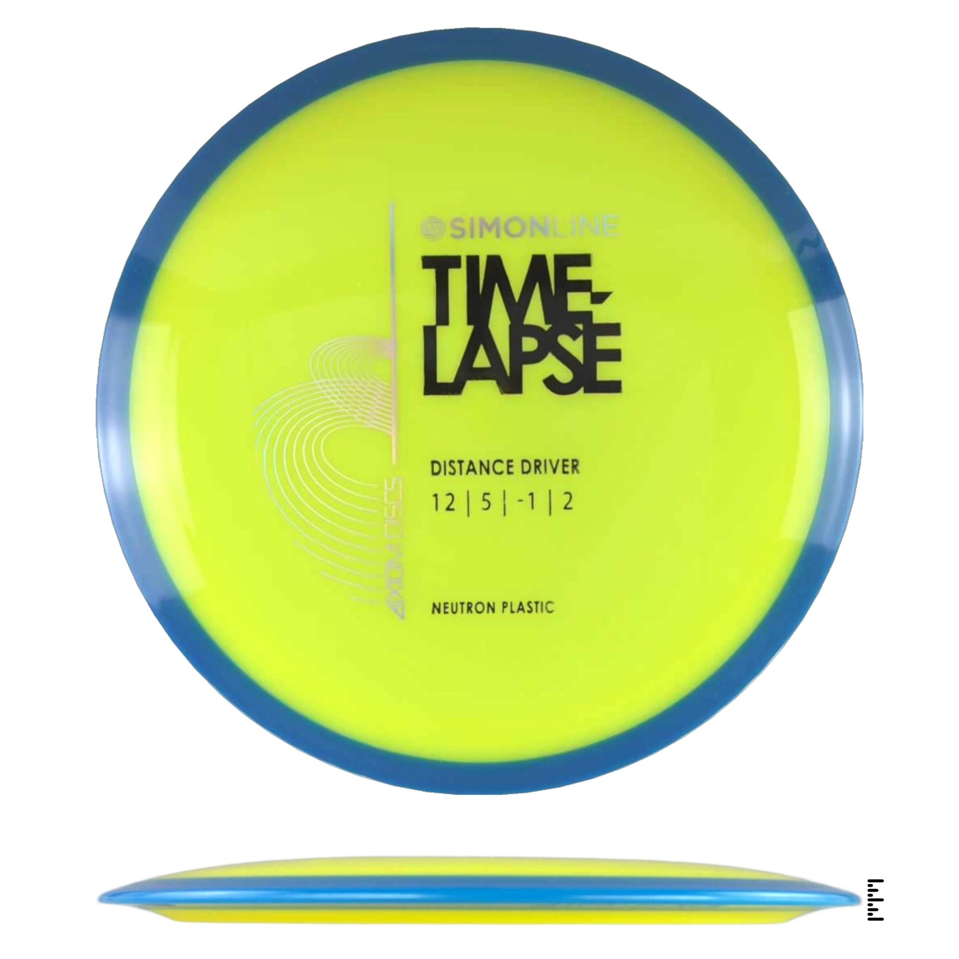 Axiom Discs Simon Line Neutron Time - Lapse - Yellow / Blue - Powergrip USA