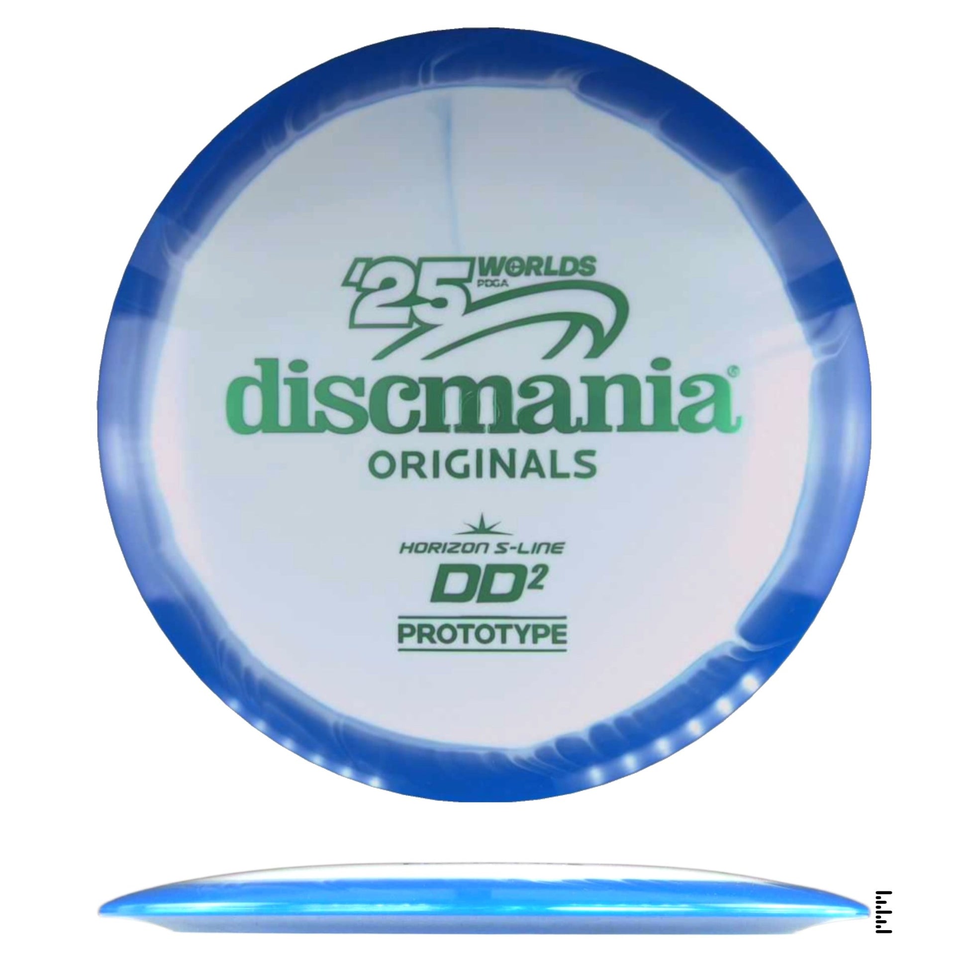 Horizon S - Line DD2 Prototype - Worlds 2025 - White / Blue - Powergrip USA