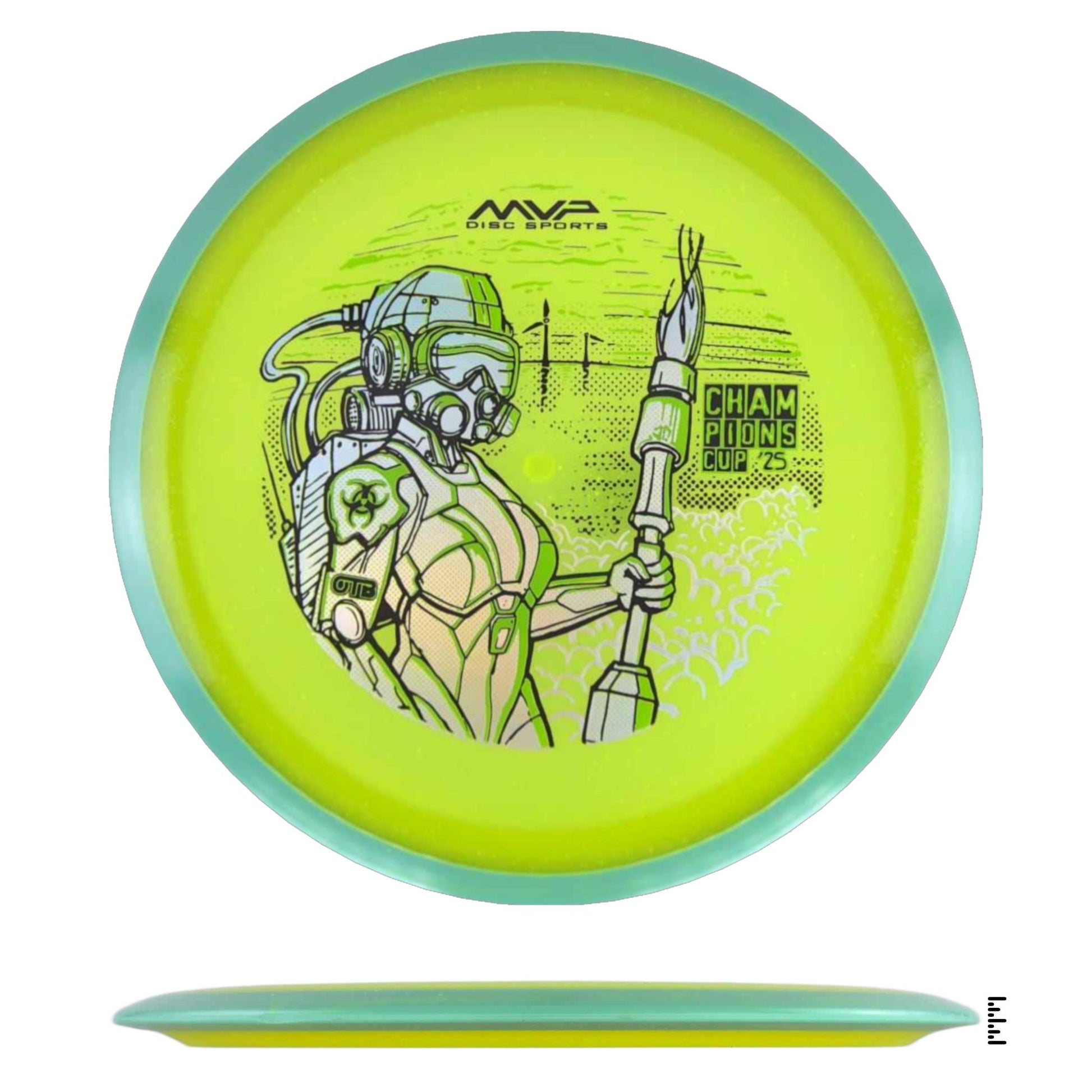 Particle Glow Proton Virus - Champions Cup Edition - Yellow / Light Blue - Powergrip USA