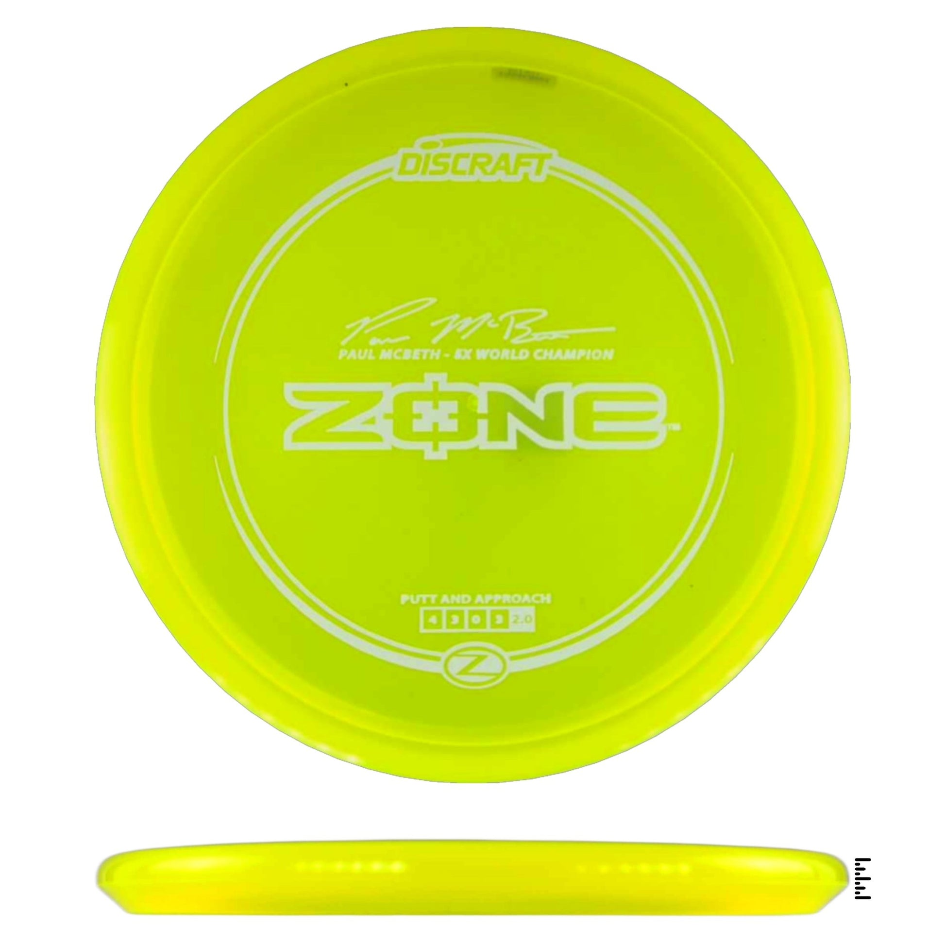 Discraft Z Line Zone Paul McBeth - Fluorescent Yellow - Powergrip USA