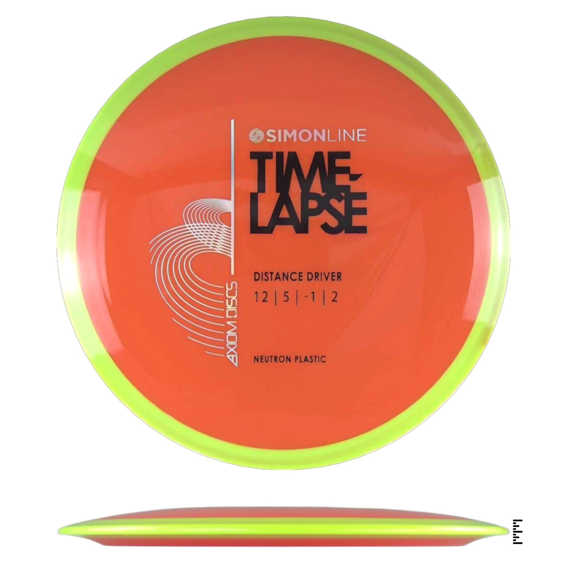 Axiom Discs Simon Line Neutron Time - Lapse - Orange / Fluorescent Yellow - Powergrip USA