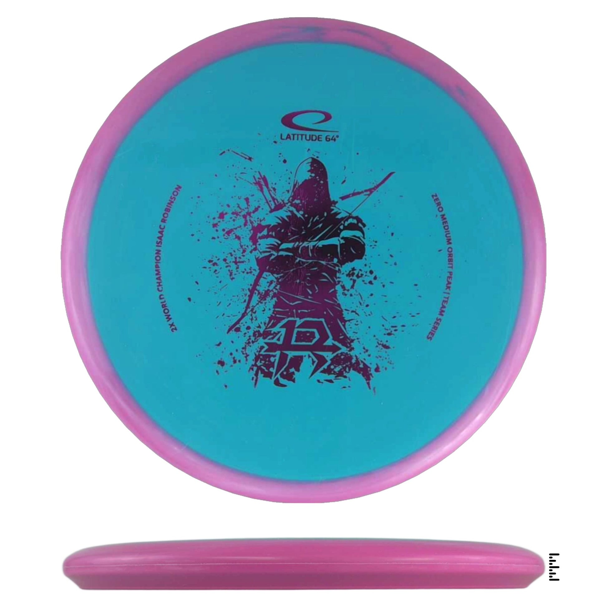 Zero Medium Orbit Peak - Isaac Robinson Team Series 2025 - Turquoise / Pink - Powergrip USA