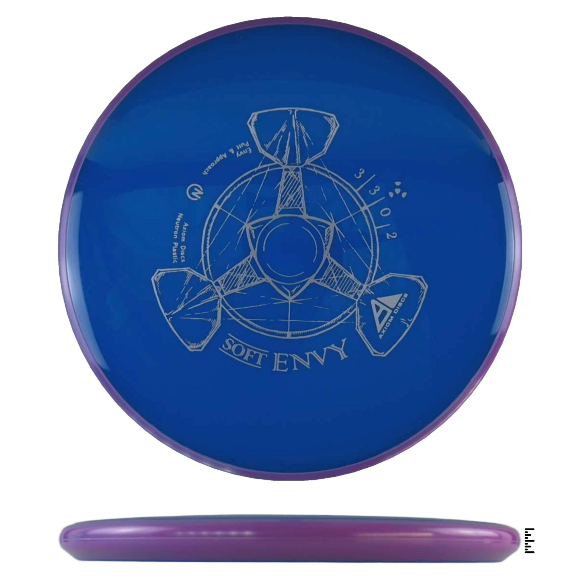 Axiom Discs Neutron Soft Envy - Blue / Violet - Powergrip USA