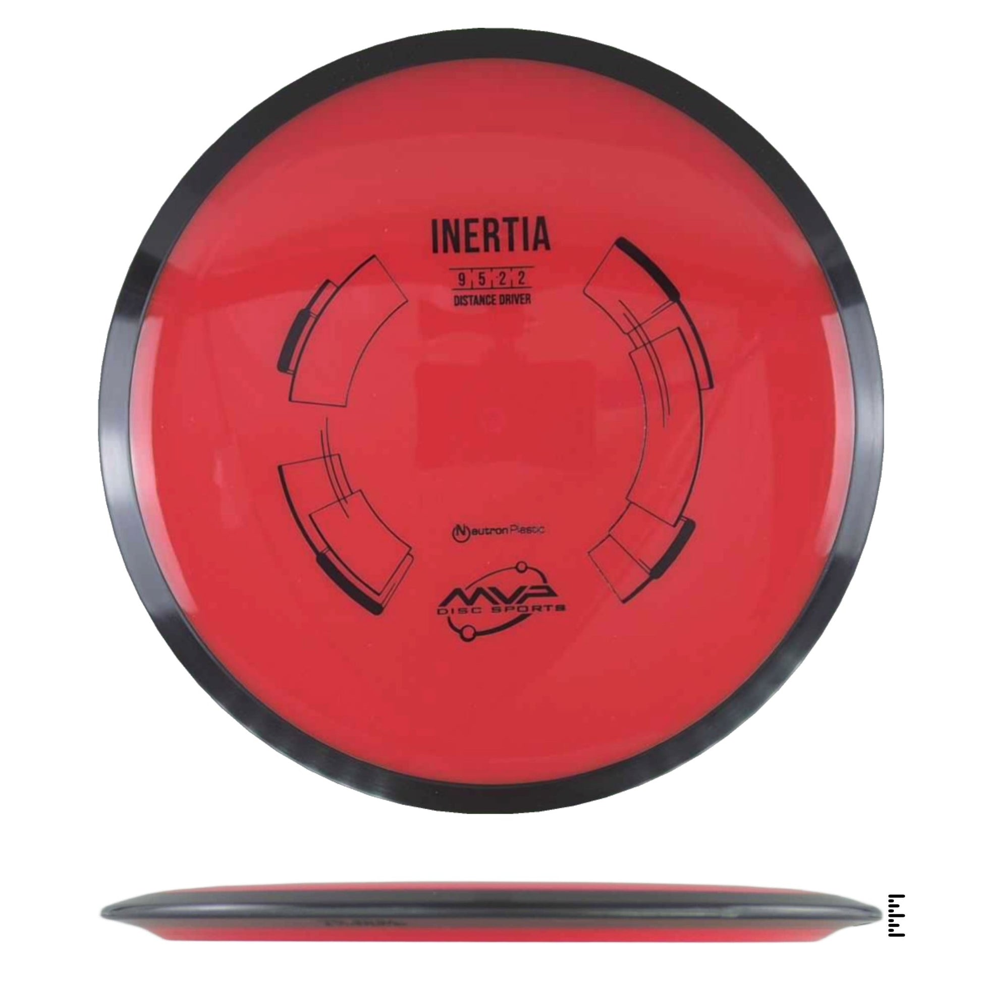 MVP Disc Sports Neutron Inertia - Red - Powergrip USA