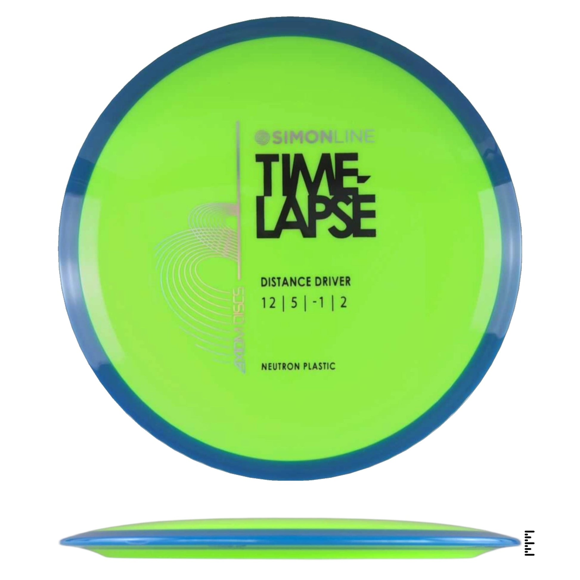 Axiom Discs Simon Line Neutron Time - Lapse - Fluorescent Yellow / Blue - Powergrip USA