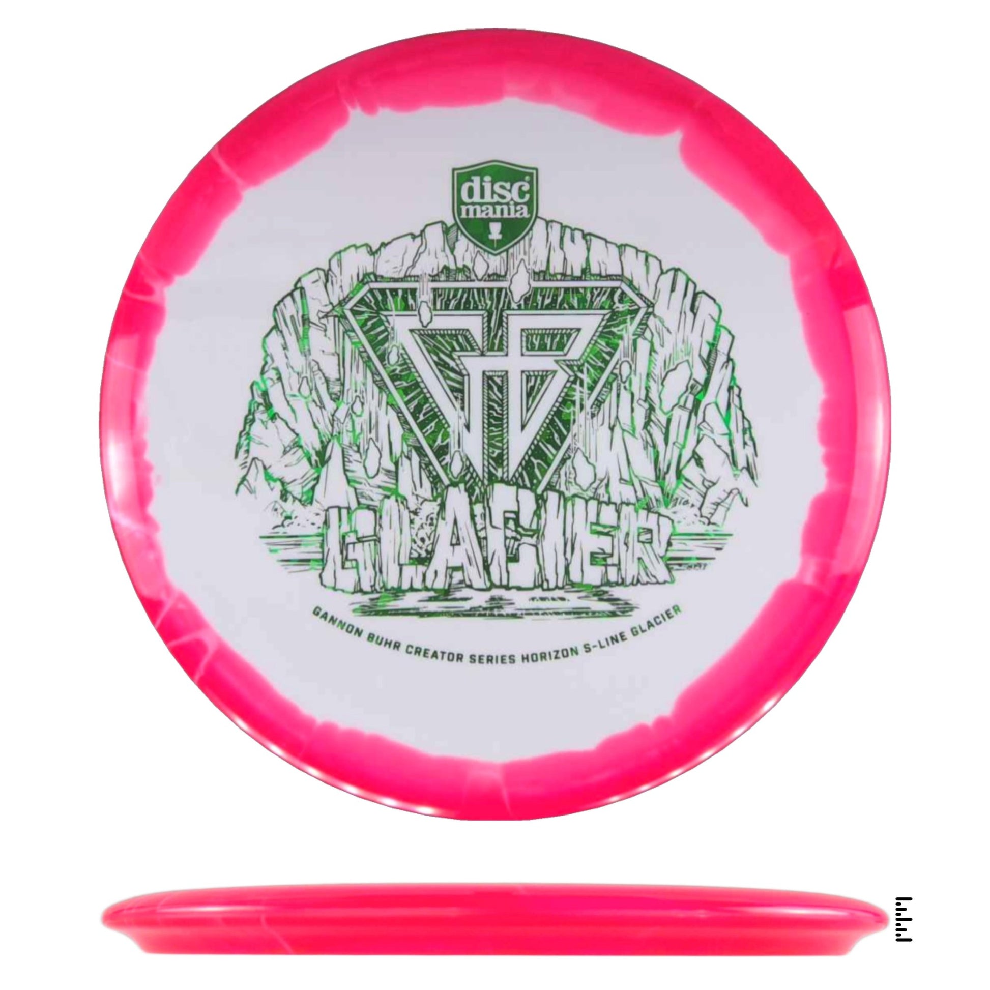 Discmania Horizon S - Line Glacier Gannon Buhr Creator Series - White / Red - Powergrip USA
