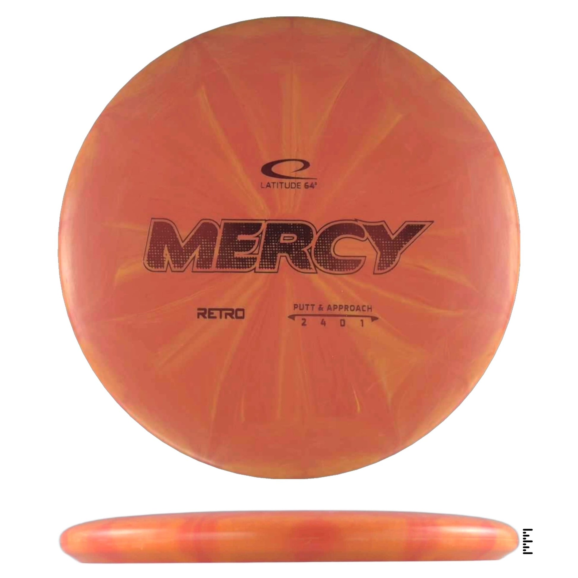 Latitude 64 Retro Burst Mercy - Orange - Powergrip USA