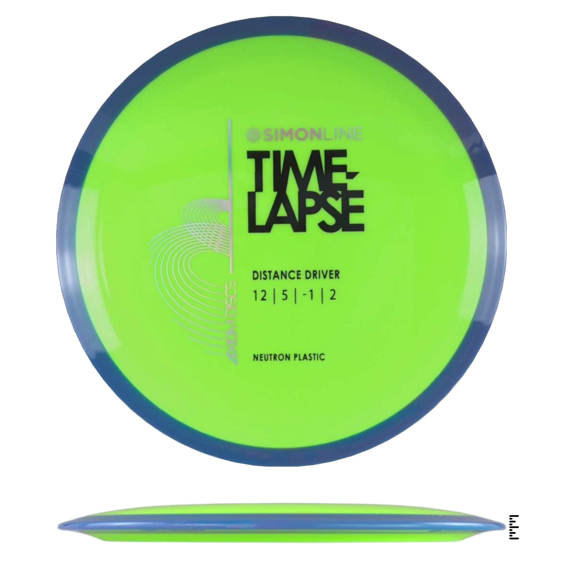 Axiom Discs Simon Line Neutron Time - Lapse - Fluorescent Yellow / Blue - Powergrip USA