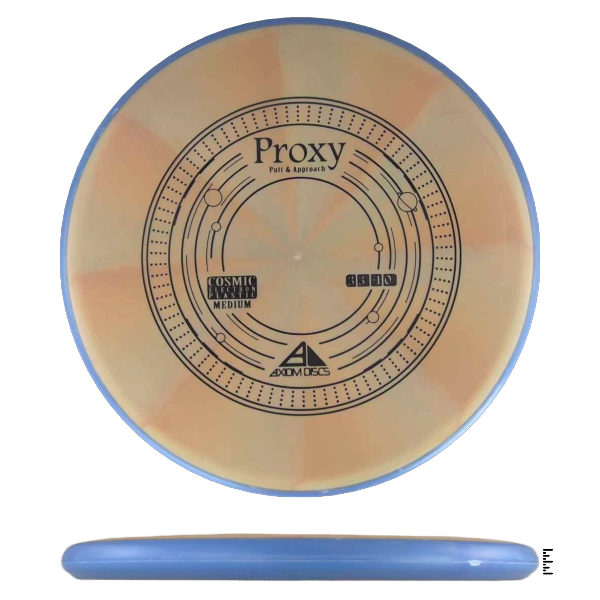 Axiom Discs Cosmic Electron Medium Proxy - Light Orange / Blue - Powergrip USA