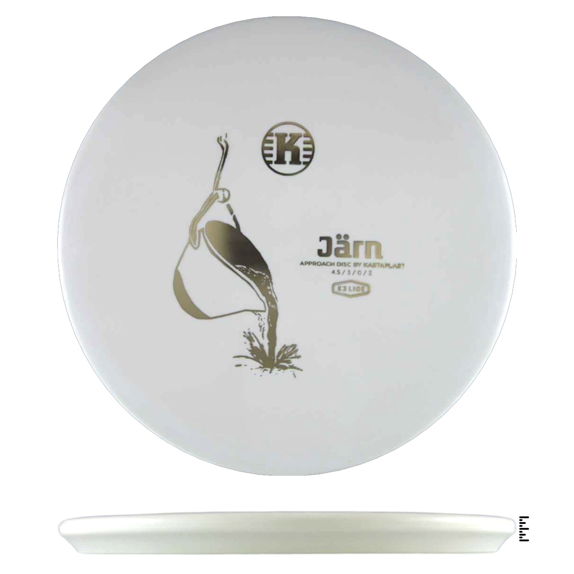 Kastaplast K3 Järn - White - Powergrip USA