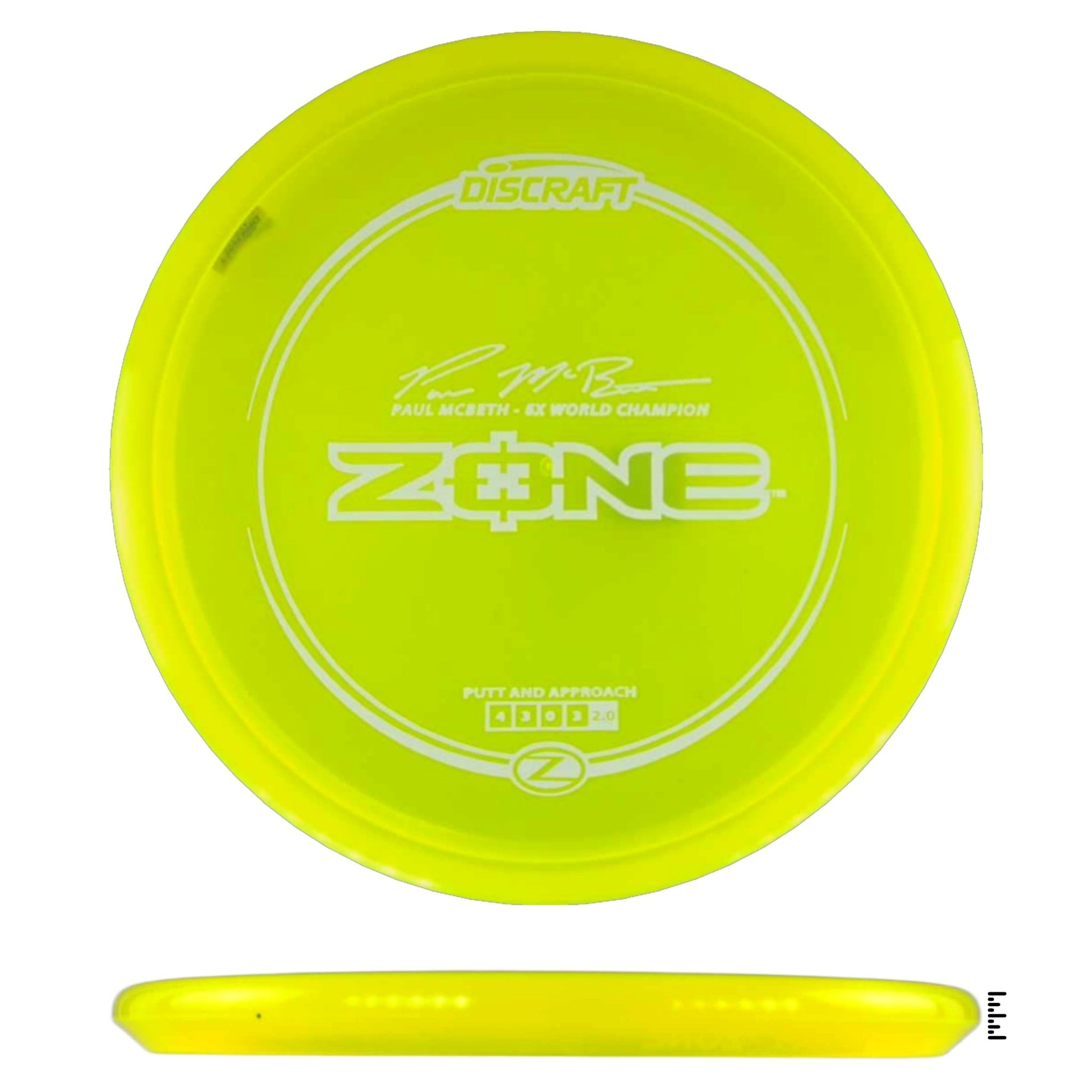 Discraft Z Line Zone Paul McBeth - Fluorescent Yellow - Powergrip USA