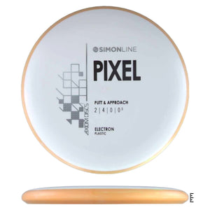 Axiom Discs Simon Line Electron Pixel - White / Light Orange - Powergrip USA