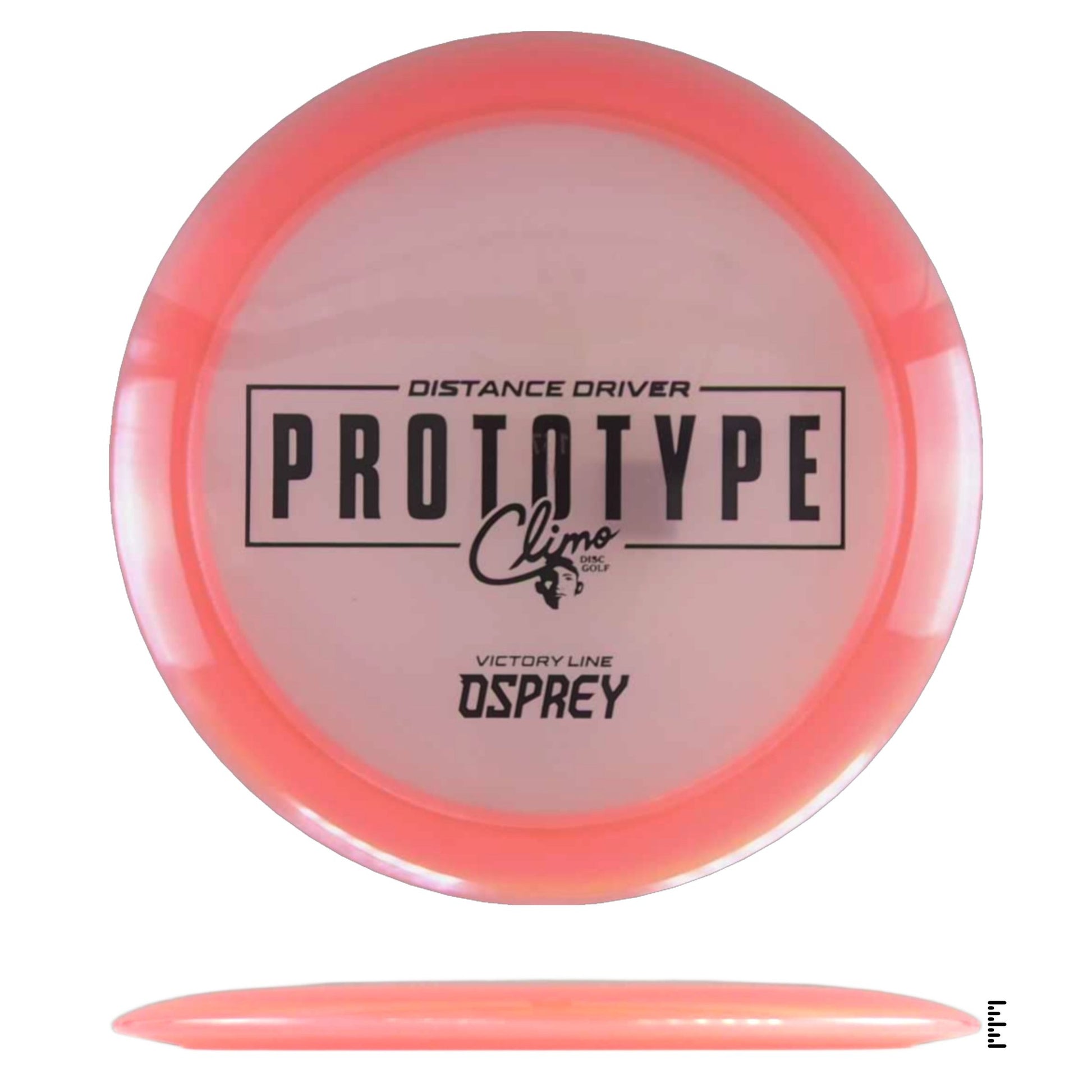 Climo Disc Golf Victory Line Osprey Prototype - Peach - Powergrip USA