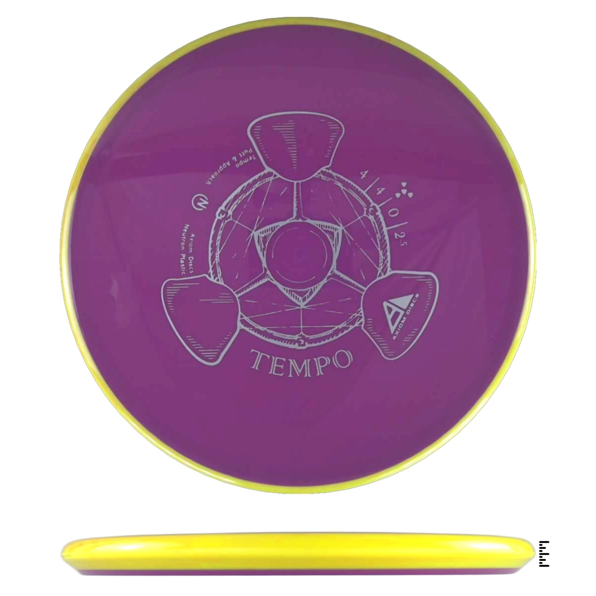 Axiom Discs Neutron Tempo - Violet / Yellow - Powergrip USA