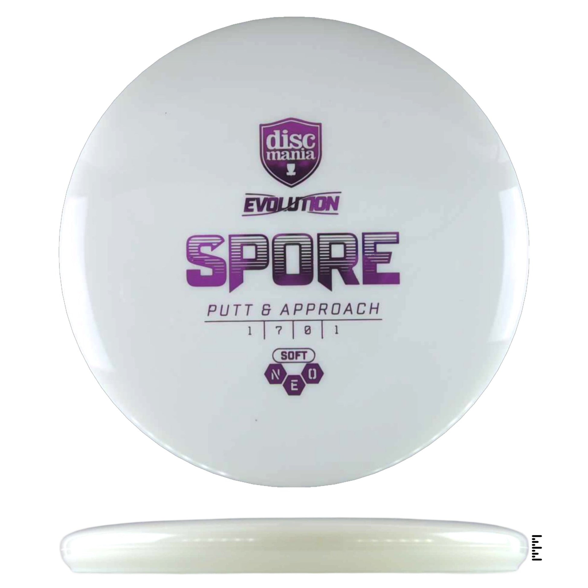Discmania Evolution Soft Neo Spore - White - Powergrip USA