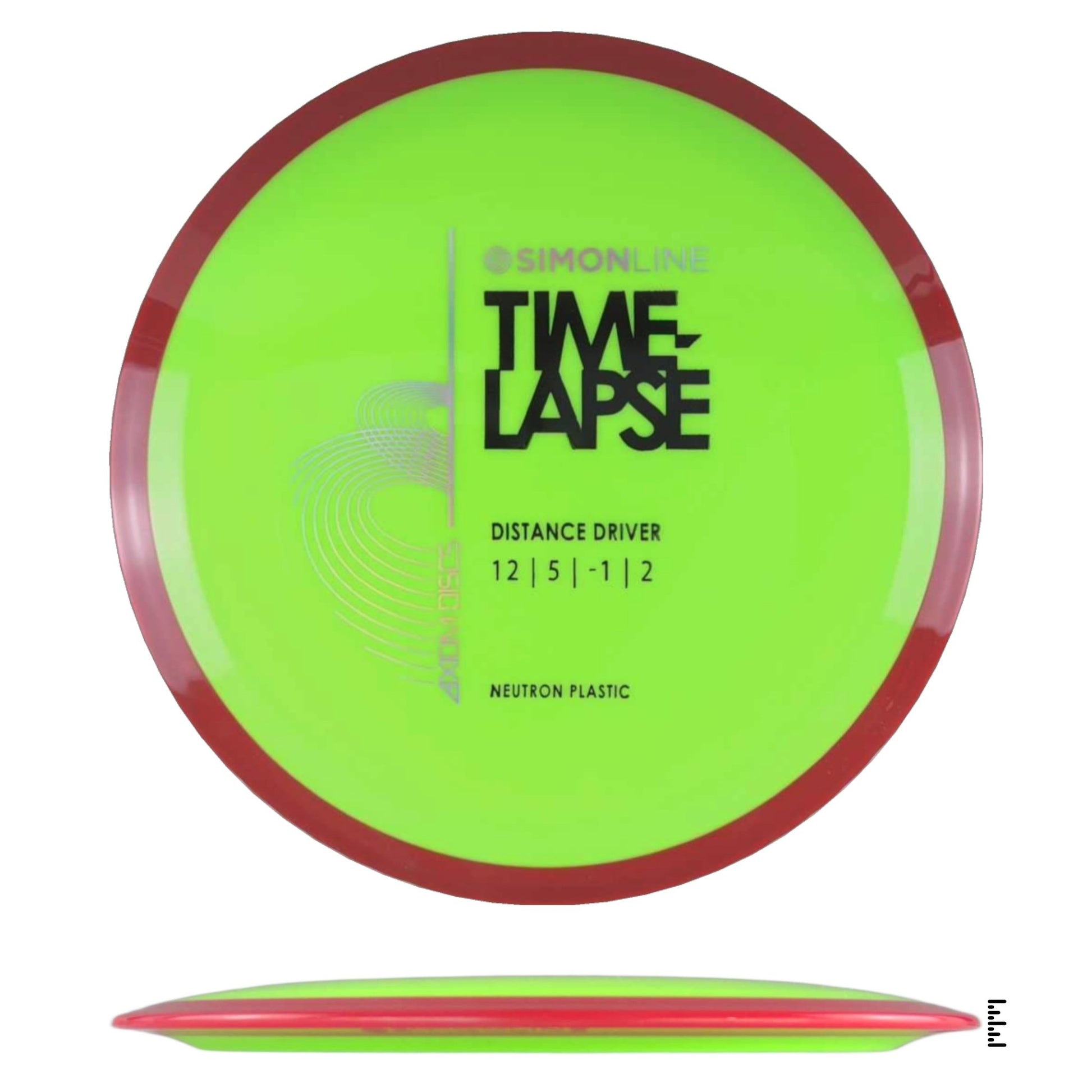 Axiom Discs Simon Line Neutron Time - Lapse - Fluorescent Yellow / Red - Powergrip USA