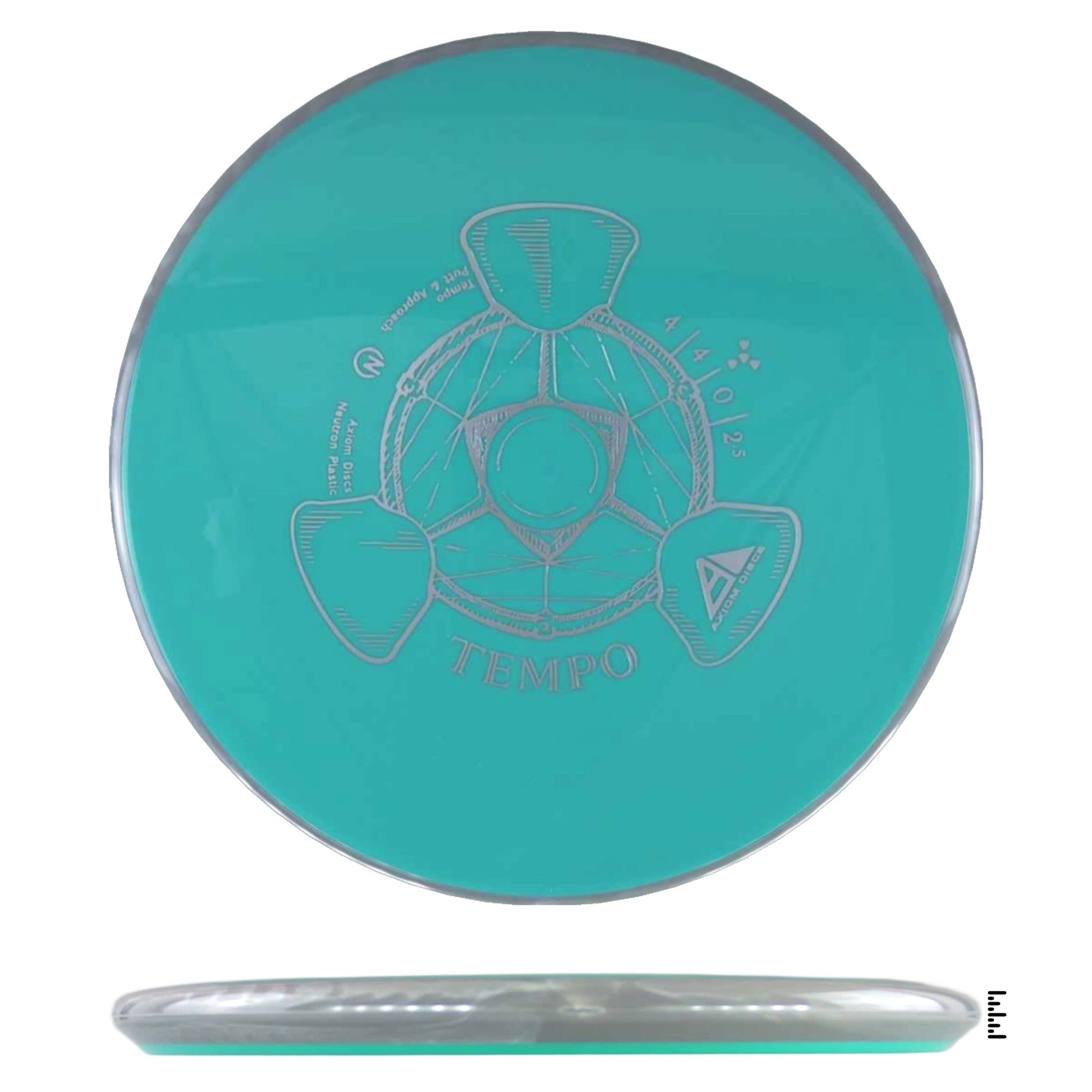 Axiom Discs Neutron Tempo - Turquoise / Gray - Powergrip USA