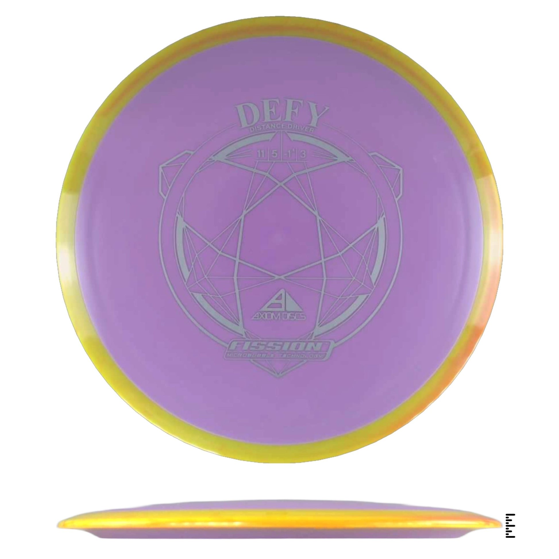 Axiom Discs Fission Defy - Plum / Yellow - Powergrip USA
