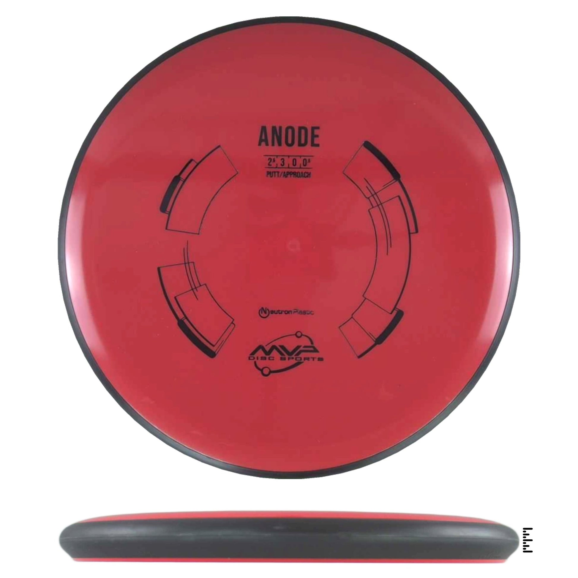 MVP Disc Sports Neutron Anode - Red - Powergrip USA