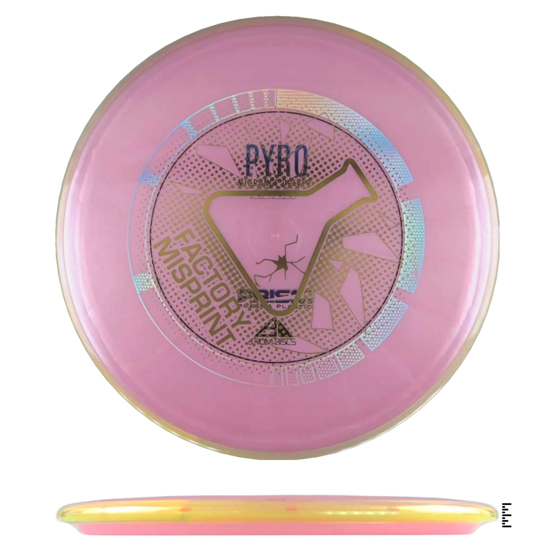 Axiom Discs Prism Plasma Pyro Factory Misprint - Pink / Yellow - Powergrip USA
