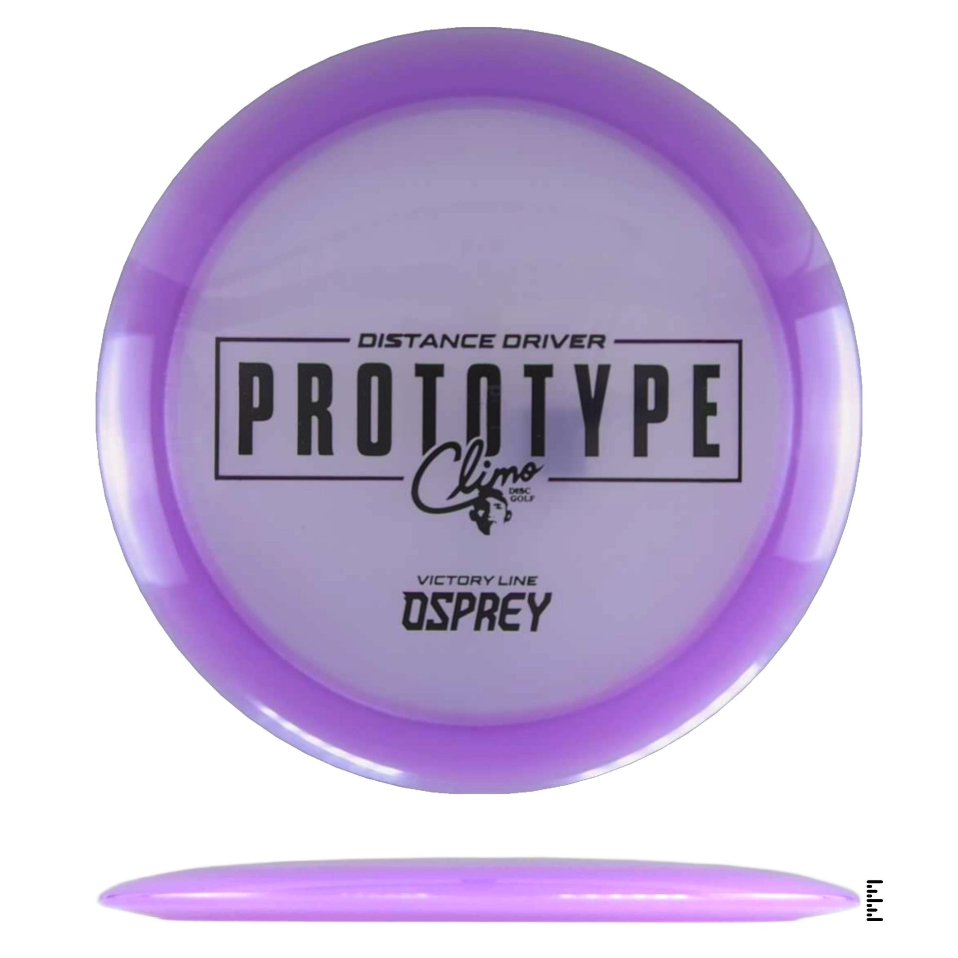 Climo Disc Golf Victory Line Osprey Prototype - Plum - Powergrip USA