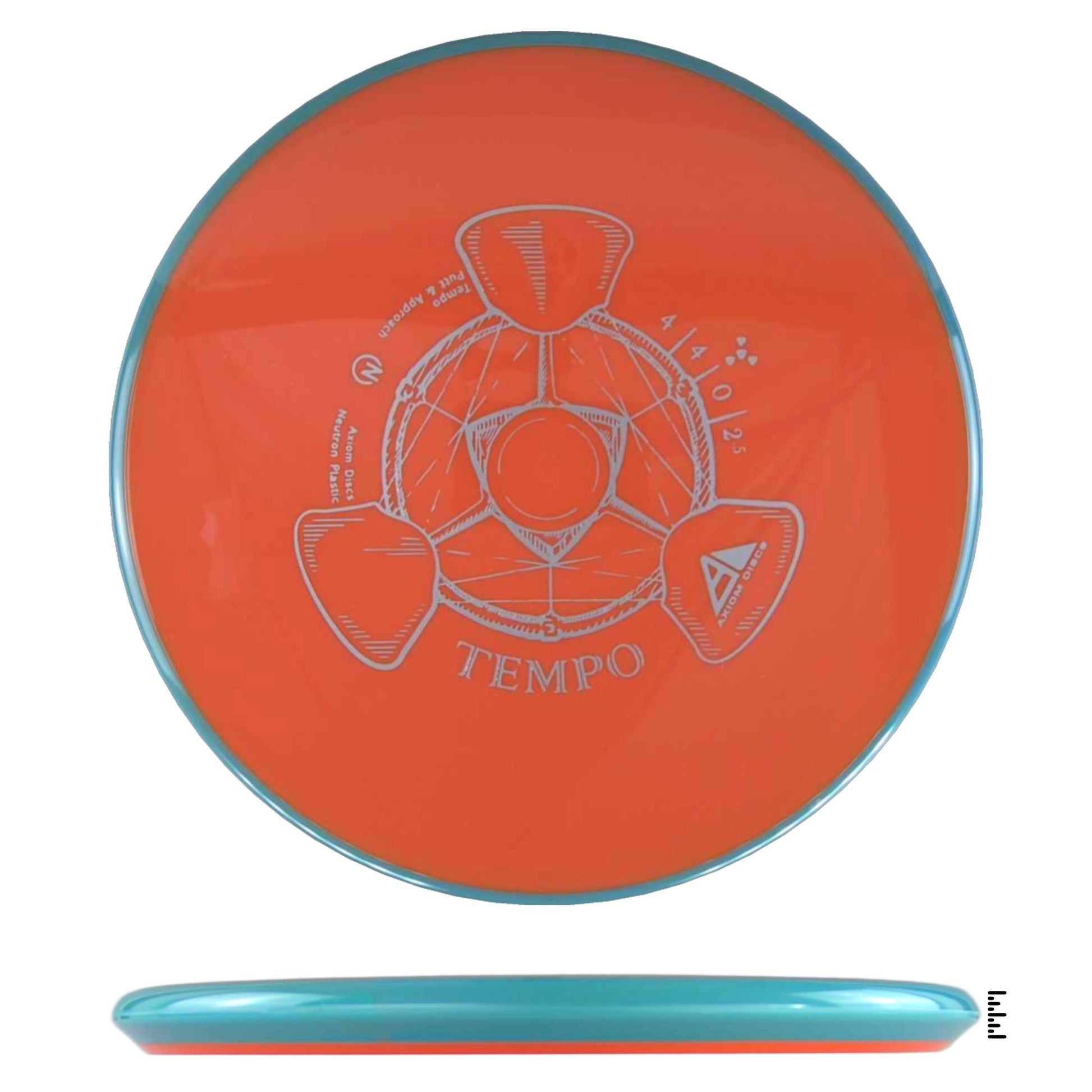 Axiom Discs Neutron Tempo - Orange / Sky Blue - Powergrip USA