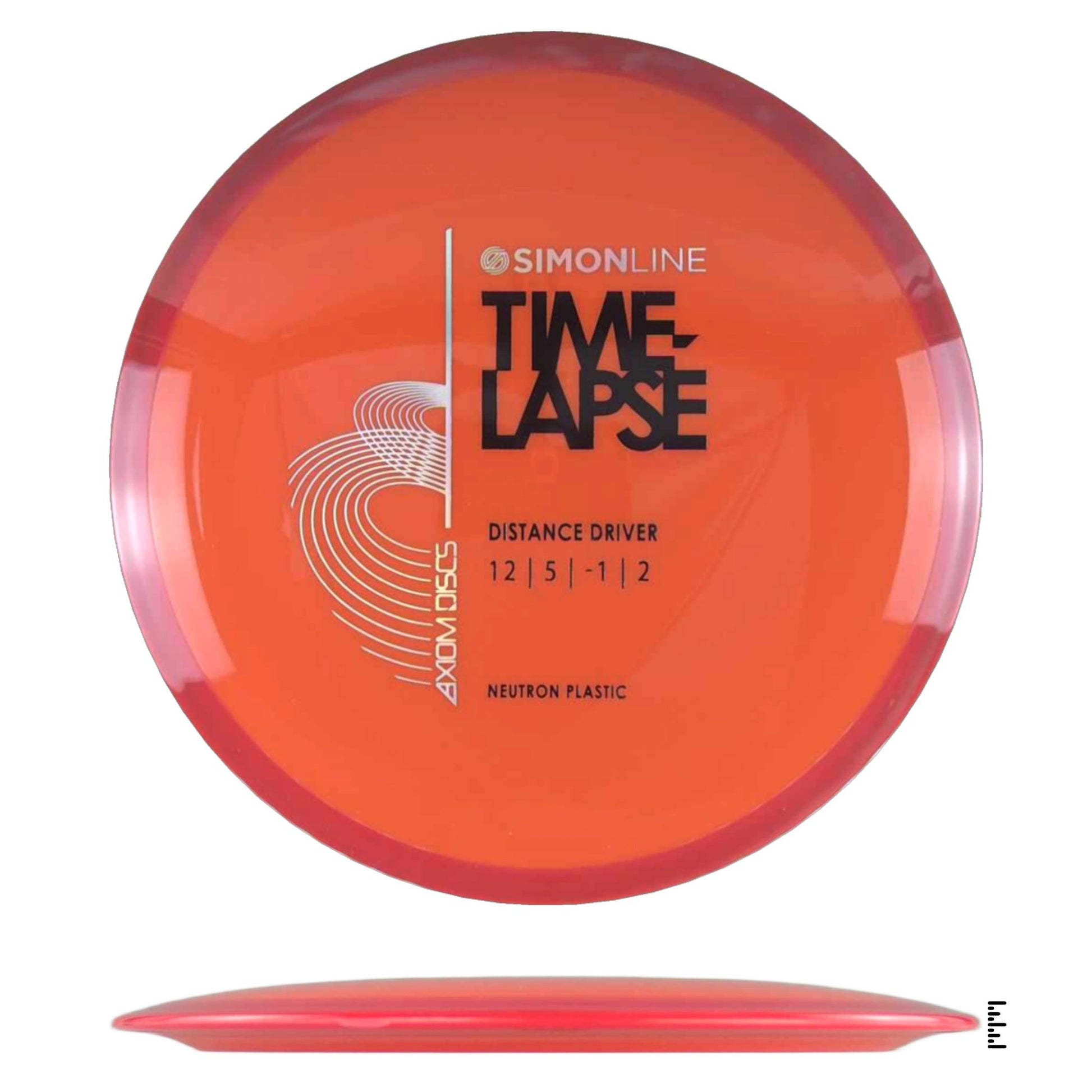 Axiom Discs Simon Line Neutron Time - Lapse - Orange / Red - Powergrip USA