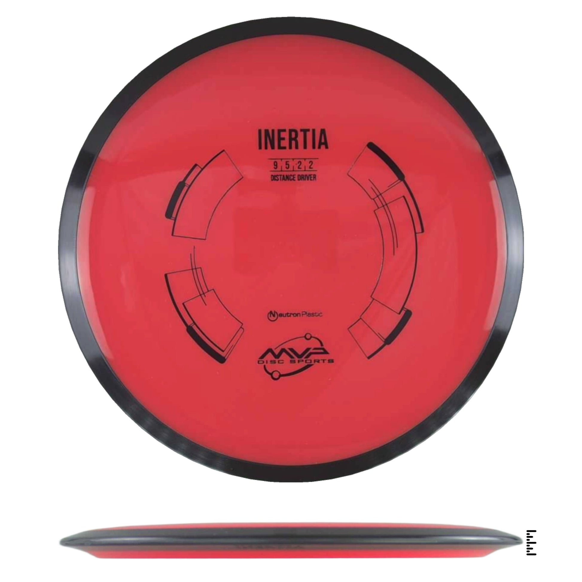 MVP Disc Sports Neutron Inertia - Red - Powergrip USA