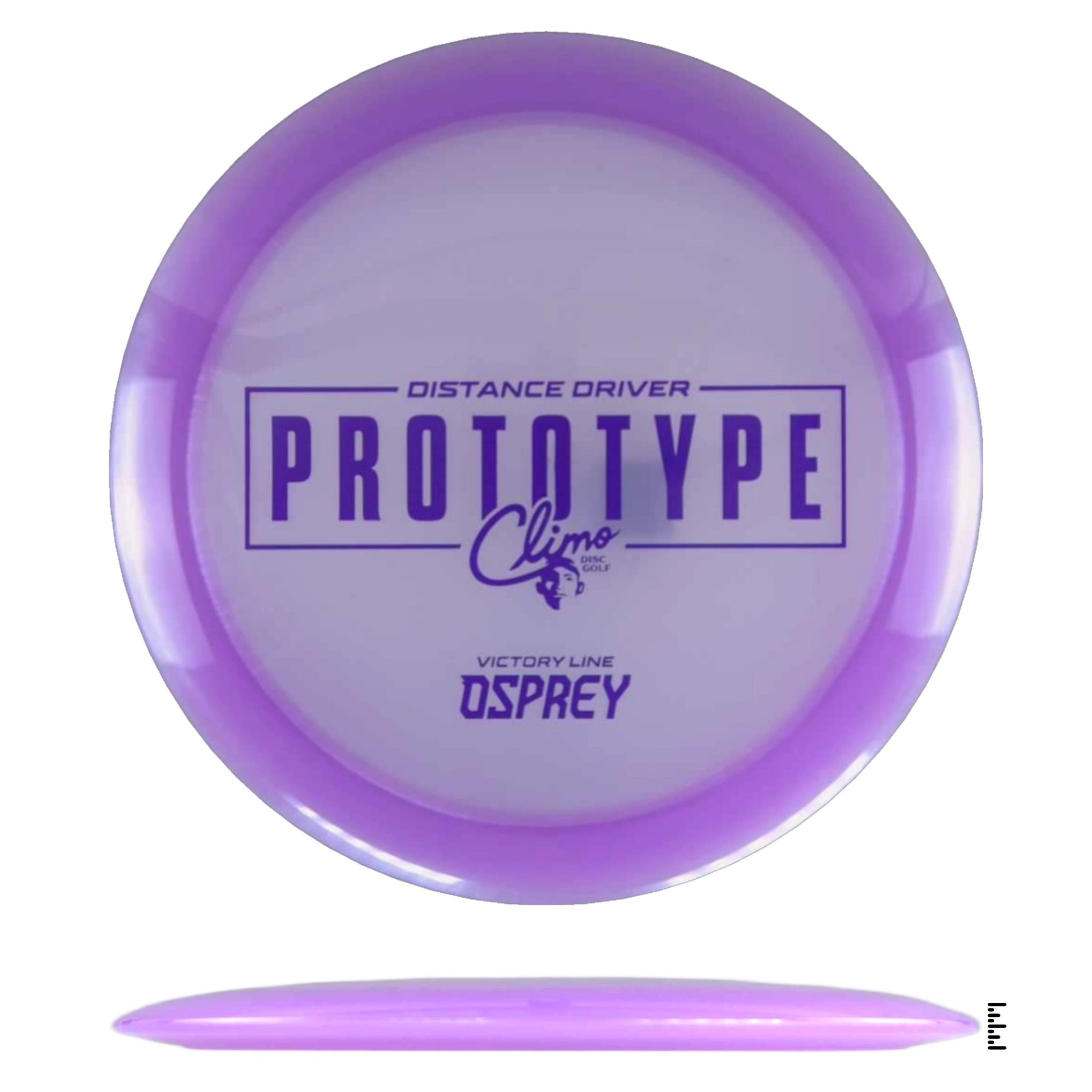 Climo Disc Golf Victory Line Osprey Prototype - Plum - Powergrip USA