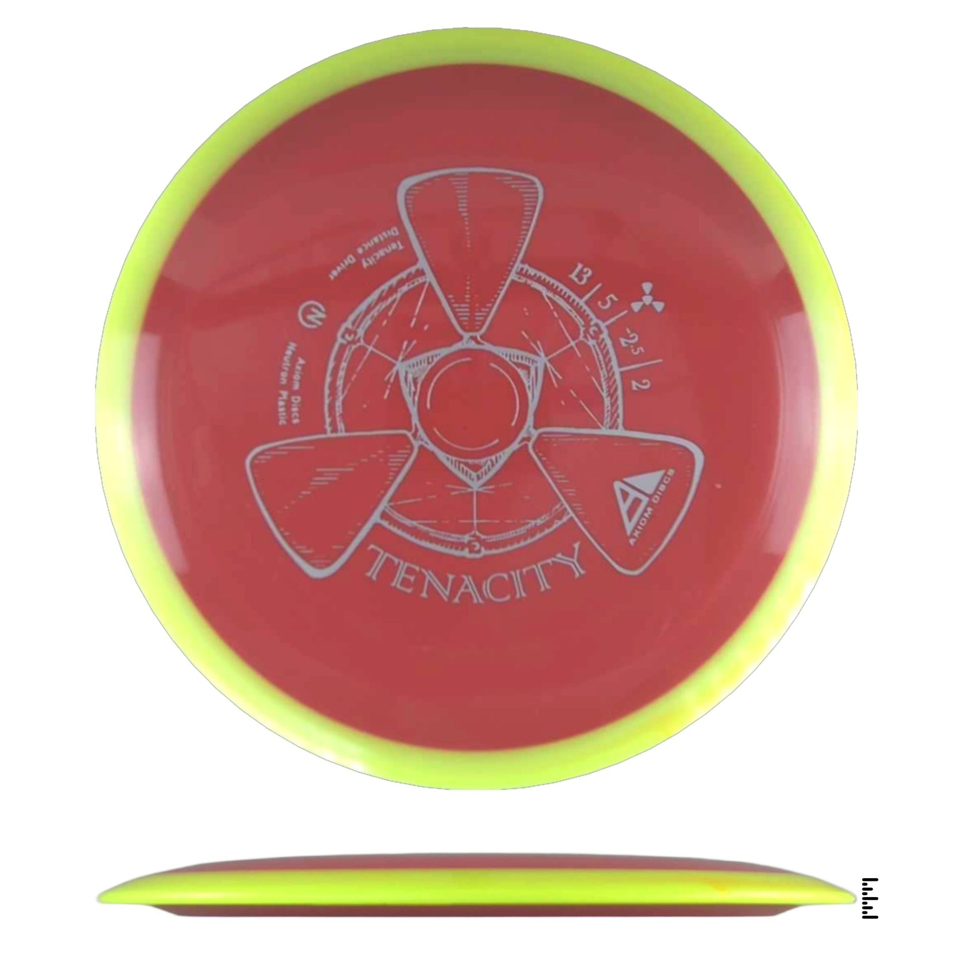 Axiom Discs Neutron Tantrum - Dark Orange / Fluorescent Yellow - Powergrip USA