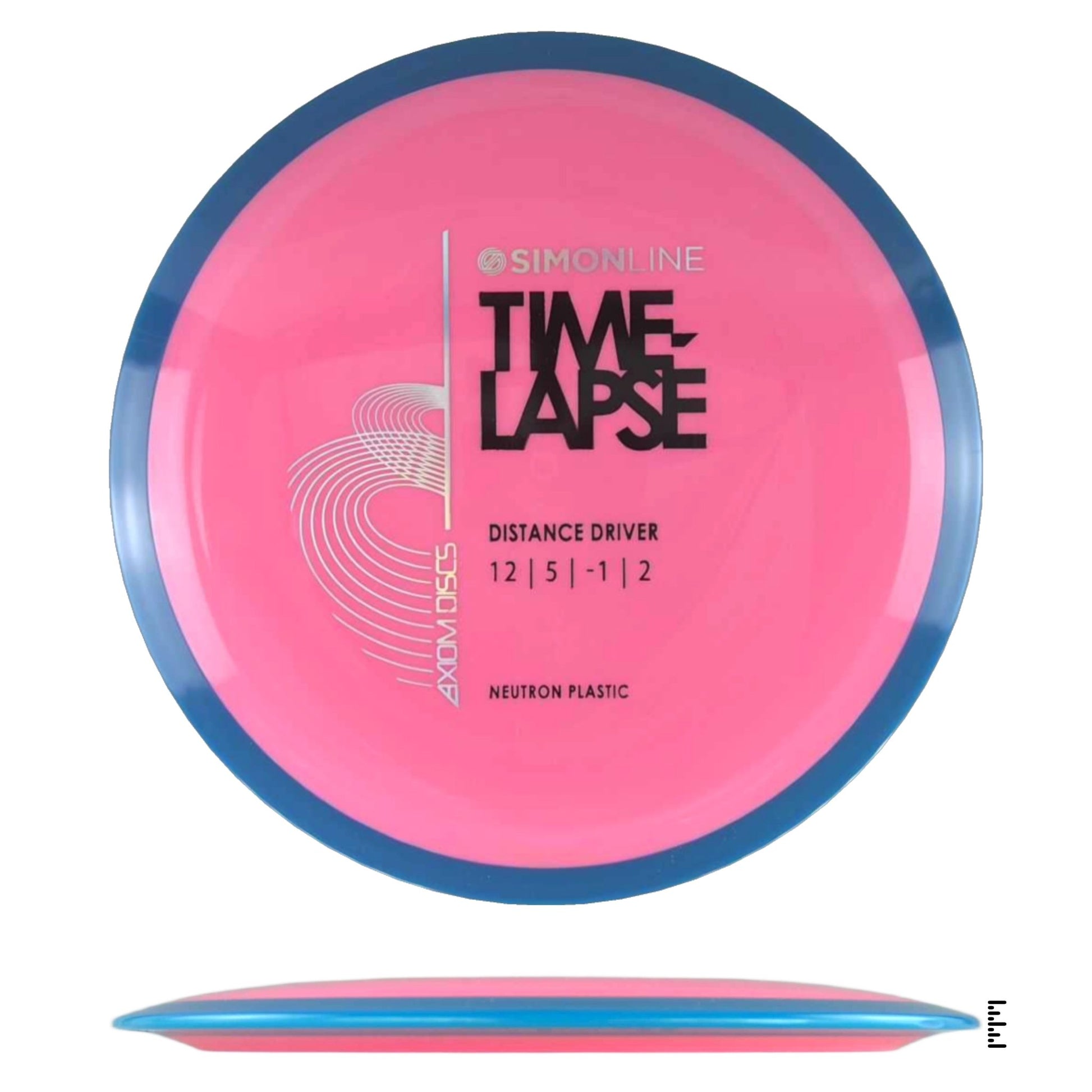 Axiom Discs Simon Line Neutron Time - Lapse - Pink / Blue - Powergrip USA