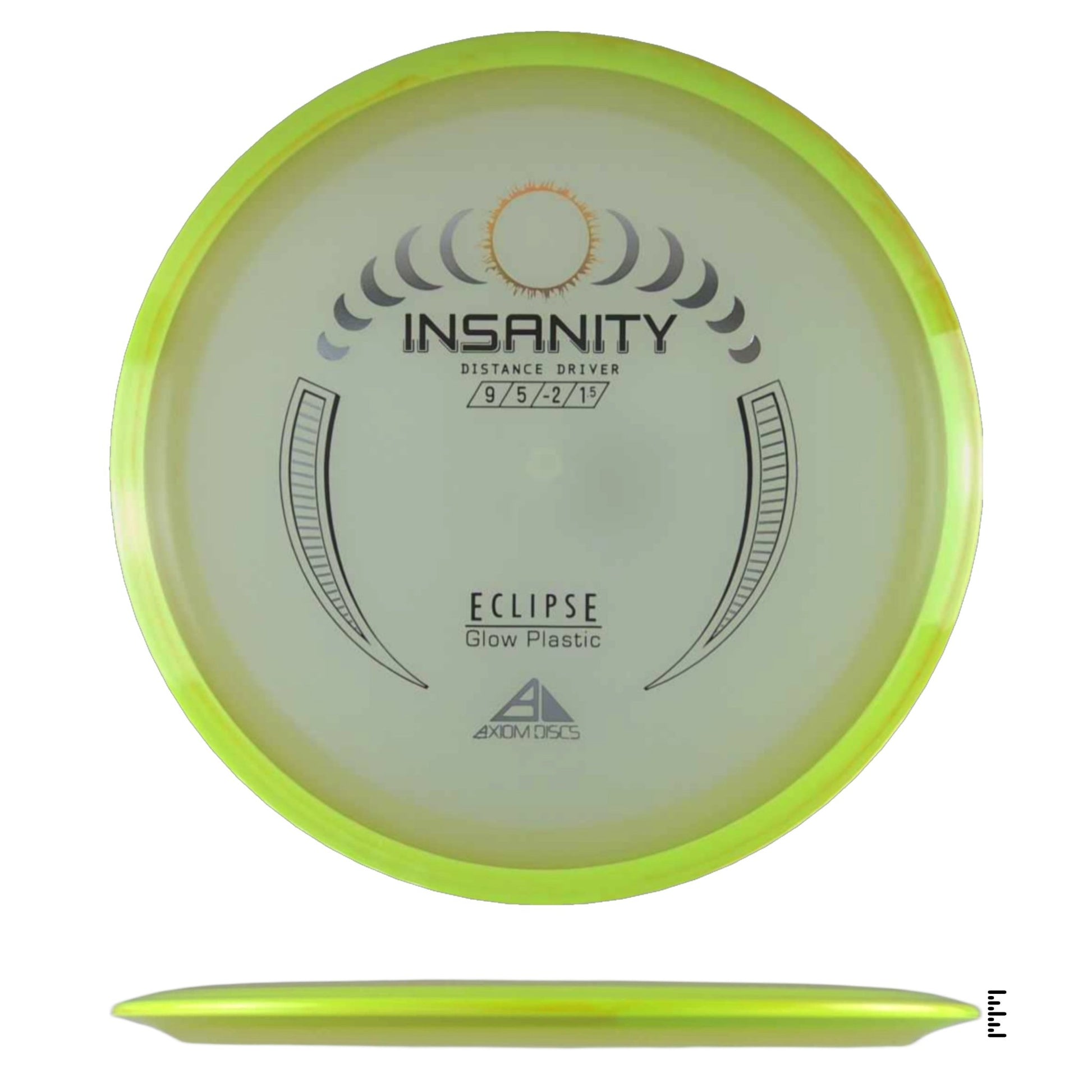 Axiom Discs Eclipse Insanity - Fluorescent Yellow - Powergrip USA