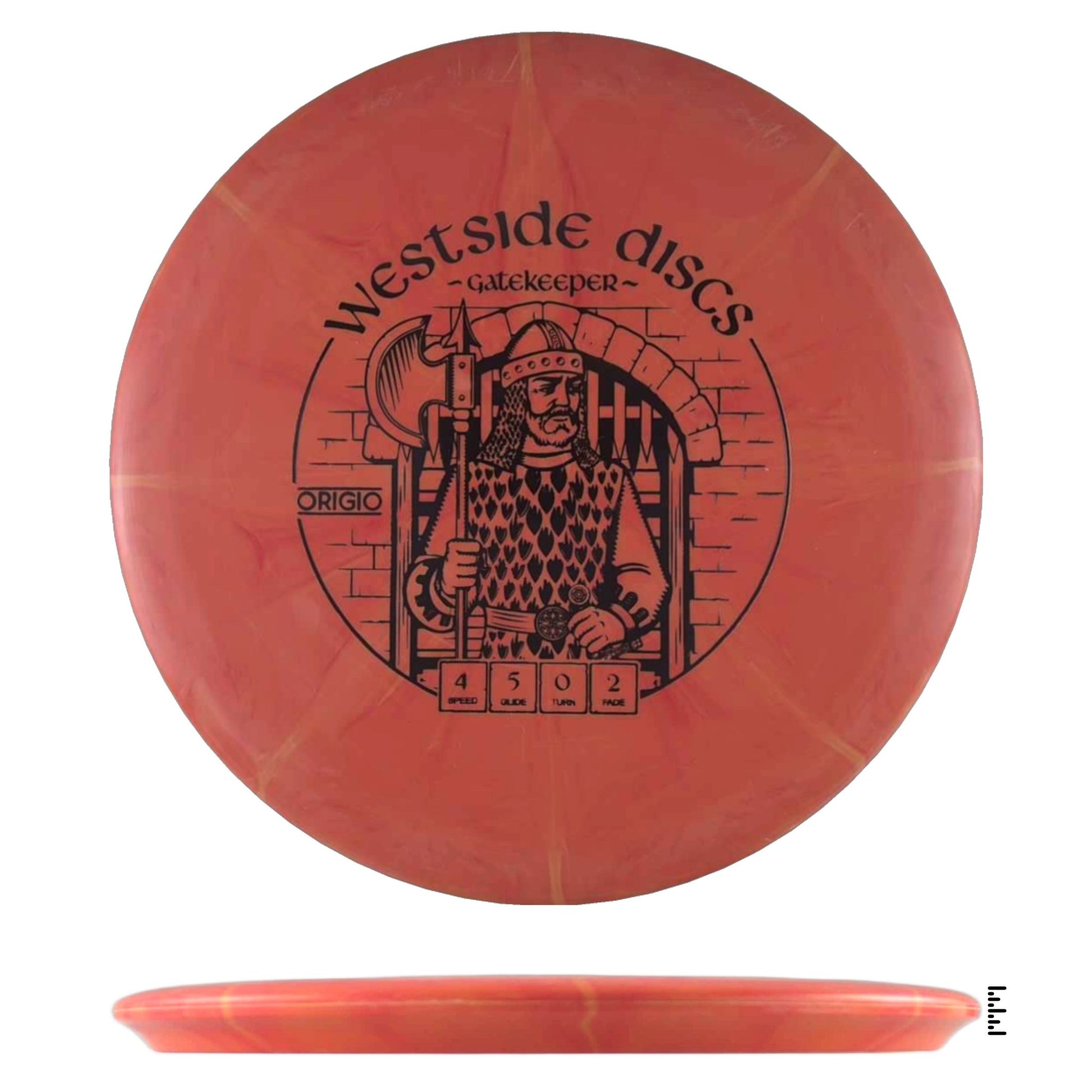 Westside Discs BT Origio Burst Gatekeeper - Orange - Powergrip USA