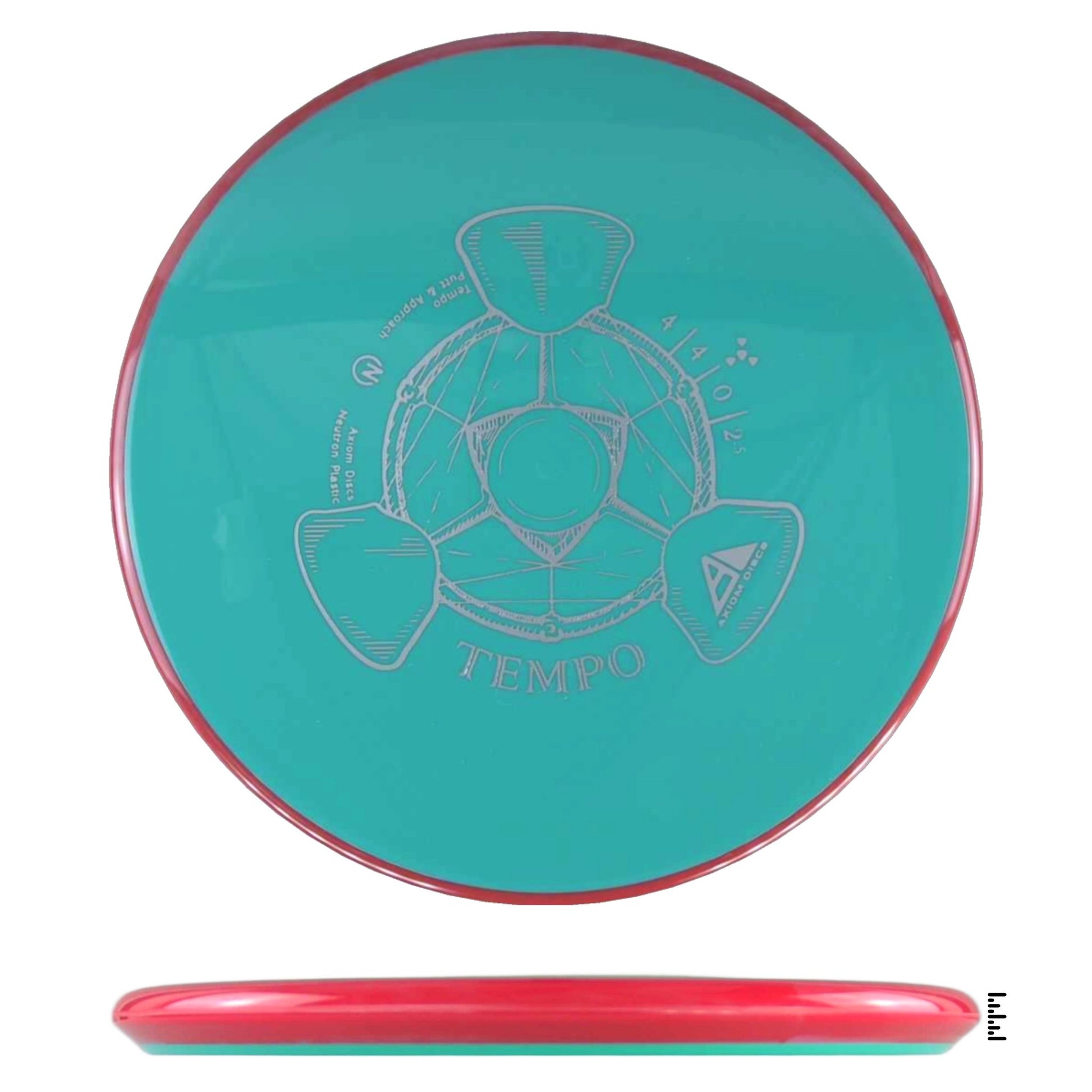Axiom Discs Neutron Tempo - Turquoise / Red - Powergrip USA