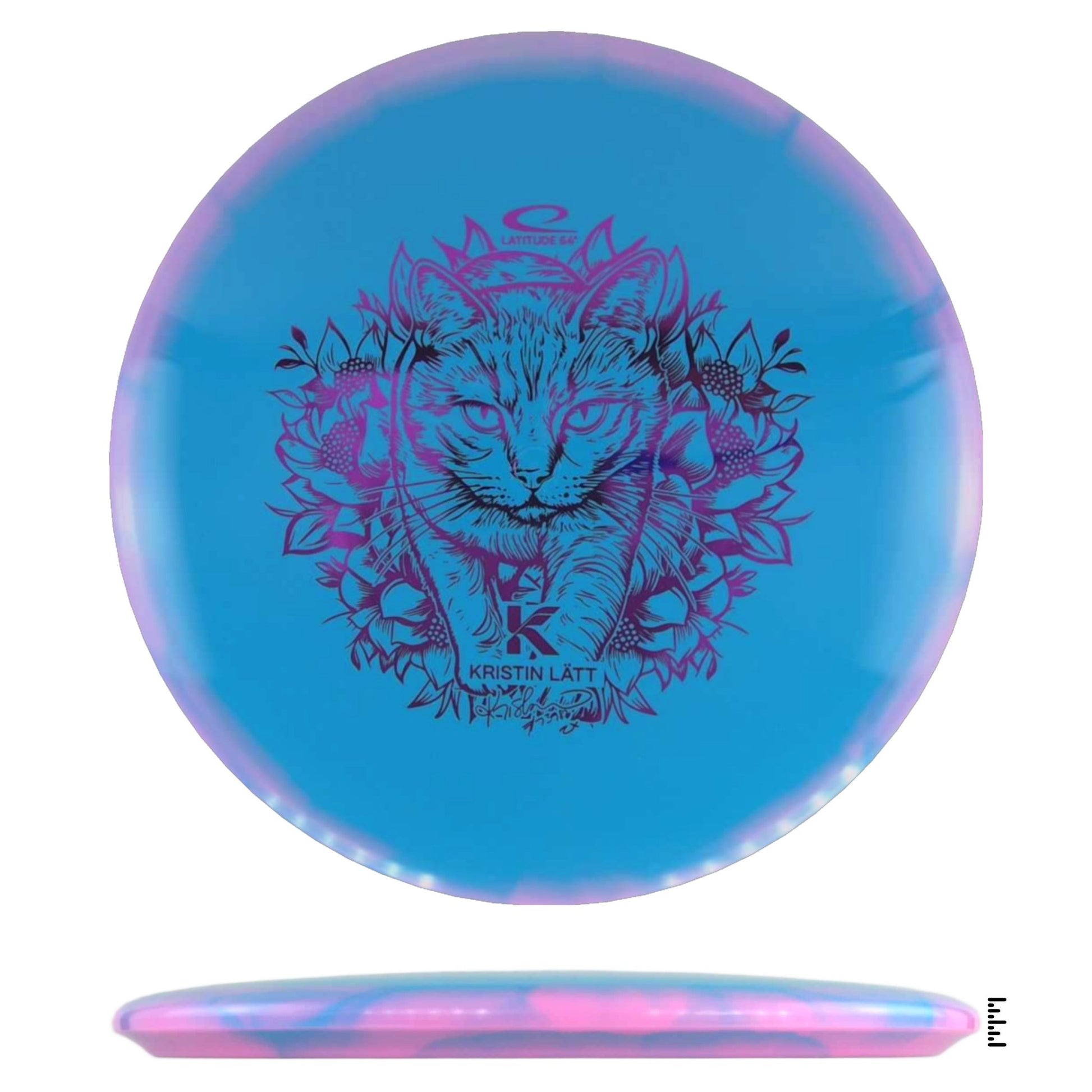 Gold Orbit Claymore Kristin Lätt 2025 Team Series - Light Blue / Pink - Powergrip USA