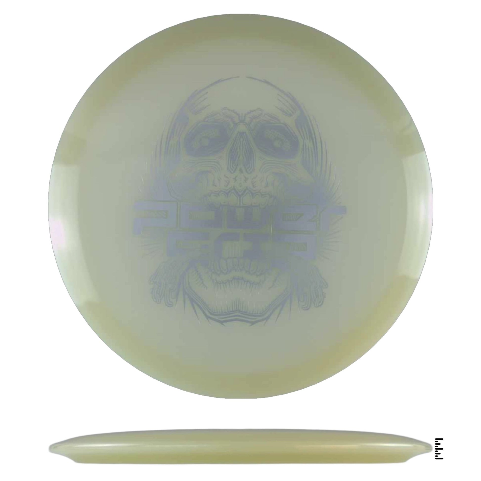 Climo Disc Golf 5x Glow Streak - Skull Stamp - Glow - Powergrip USA